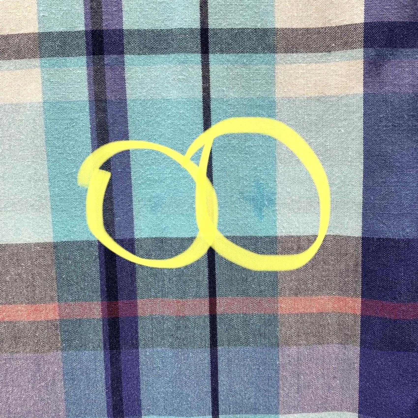 Chaps Keywords: "Chaps," "Shirt," "Easy Care," "Mens," "XL," "Blue," "White Plaid," "Casual," "Comfort," "Dad," "Preppy" - all highly relevant to the item Size US XL / EU 56 / 4 - 3 Thumbnail