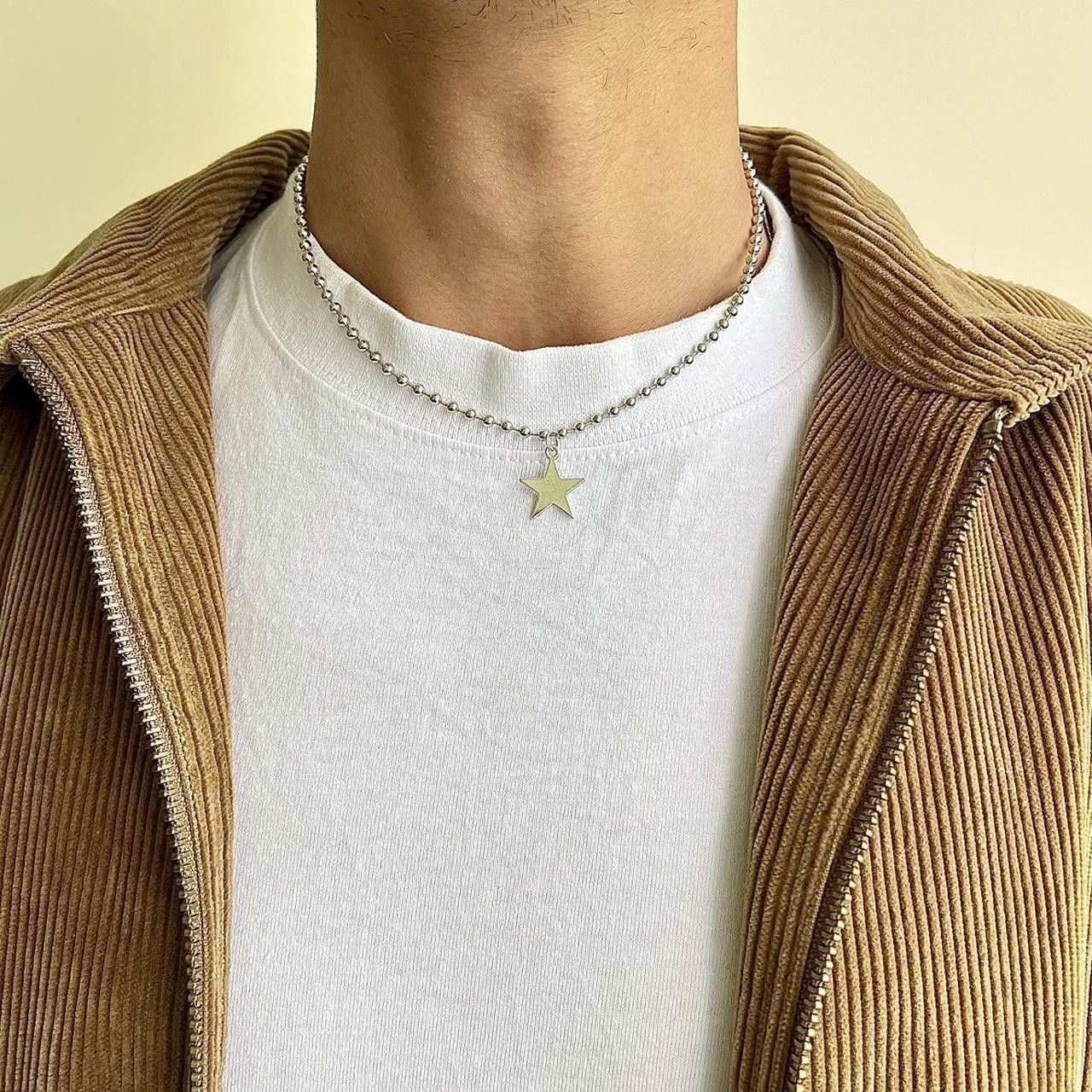 Jewelry y2k 2000s vintage style silver gothic star pendant necklace Size ONE SIZE - 4 Thumbnail