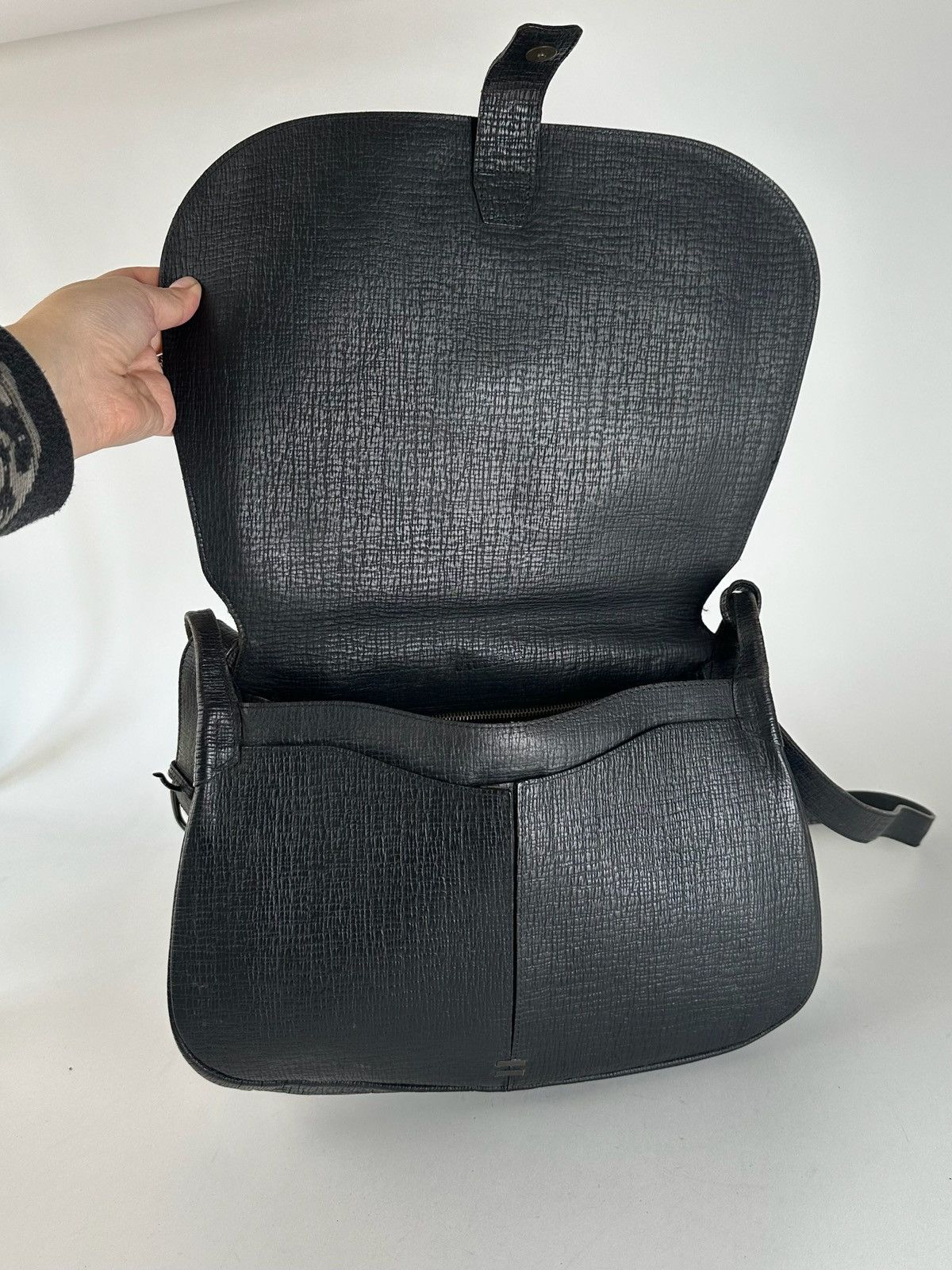 Jean Paul Gaultier Vintage Jean Paul Gaultier Leather Shoulder Bag Black Size ONE SIZE - 6 Thumbnail