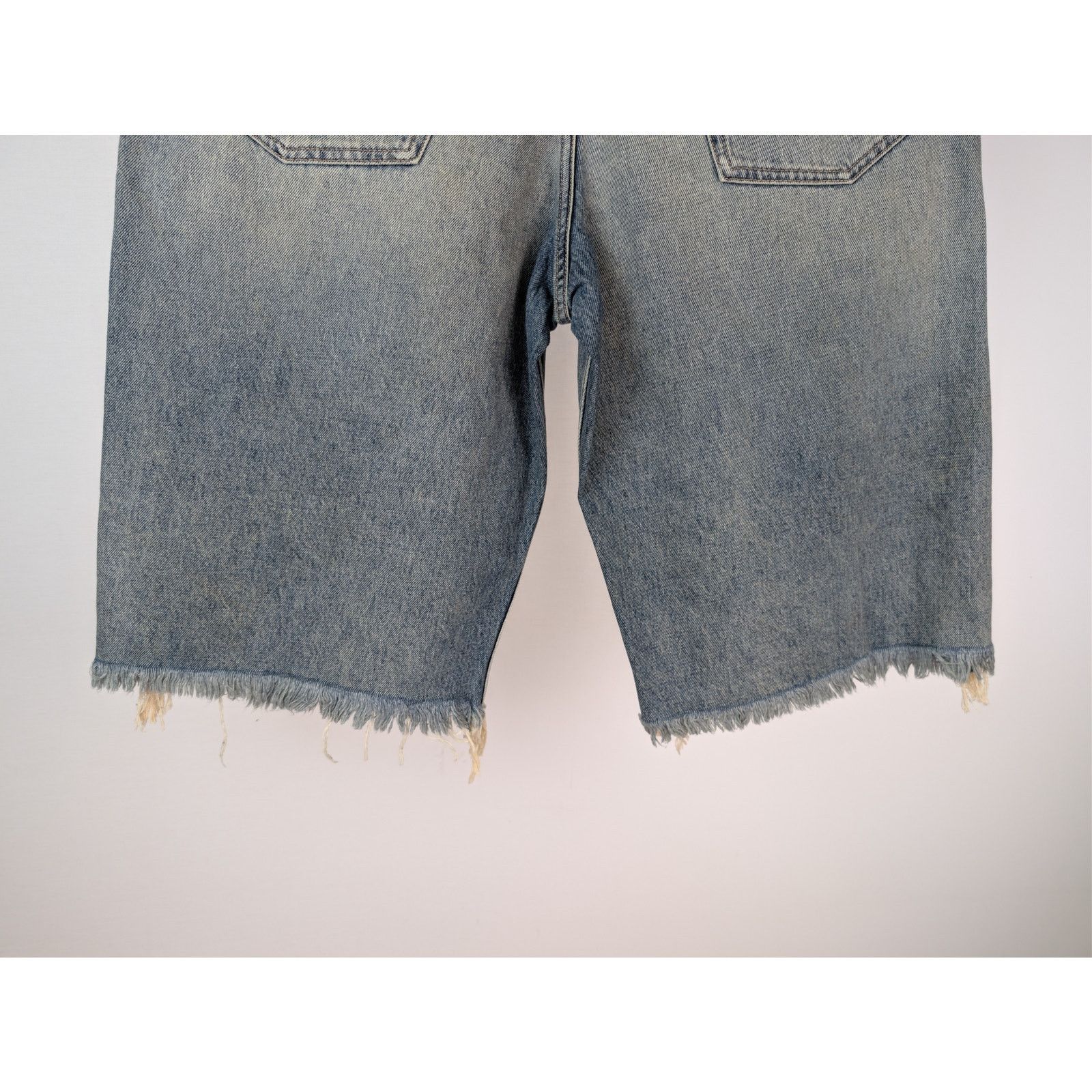 Balenciaga o1rshd1 Baggy Denim Shorts in Blue Rust Size US 30 / EU 46 - 11 Thumbnail