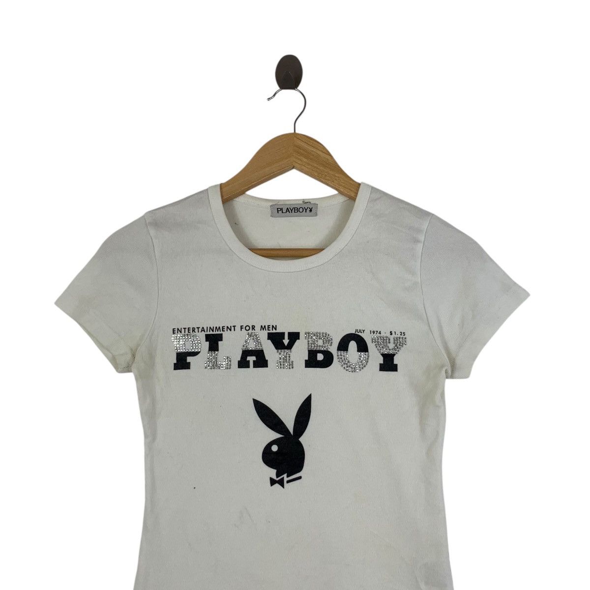 Playboy Vintage PLAYBOY x SUPERLOVERS TOKYO Bling Tee Shirt Top Size XXS / US 00 / IT 34 - 2 Thumbnail