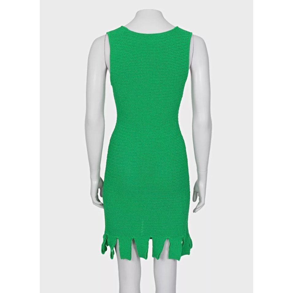 Bottega Veneta Bottega Veneta Green Knitted Dress XS Size XS / US 0-2 / IT 36-38 - 3 Thumbnail
