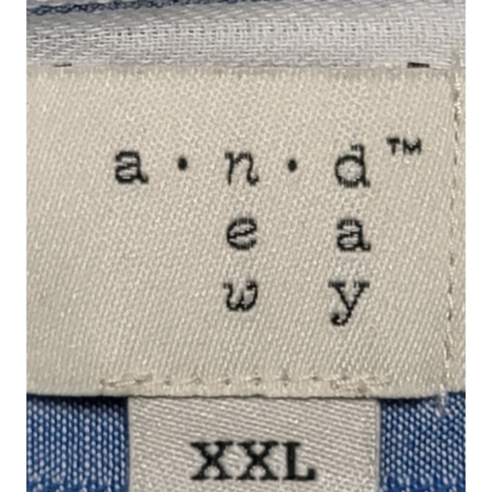 Other A New Day Blue White Striped Button Up Collard Top XXL Size XXL / US 16-18 / IT 52-54 - 3 Thumbnail