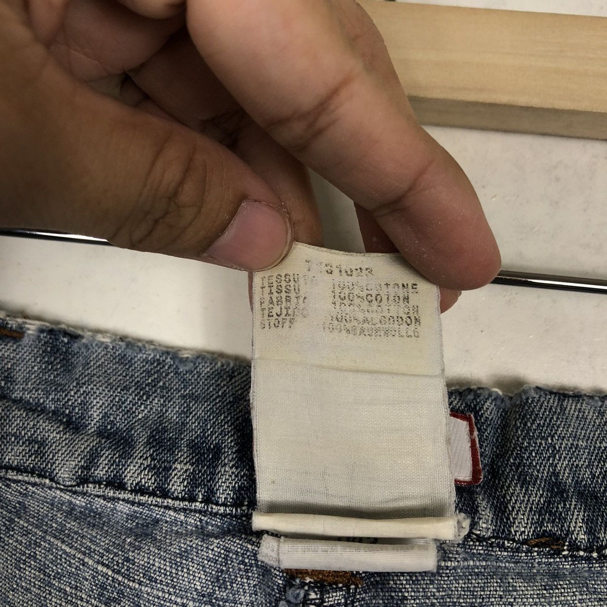 Denime 🔥OVER SIZED DISTRESSED DENIM JEANS MAX & CO RARE DESIGNER Size US 28 / EU 44 - 15 Thumbnail