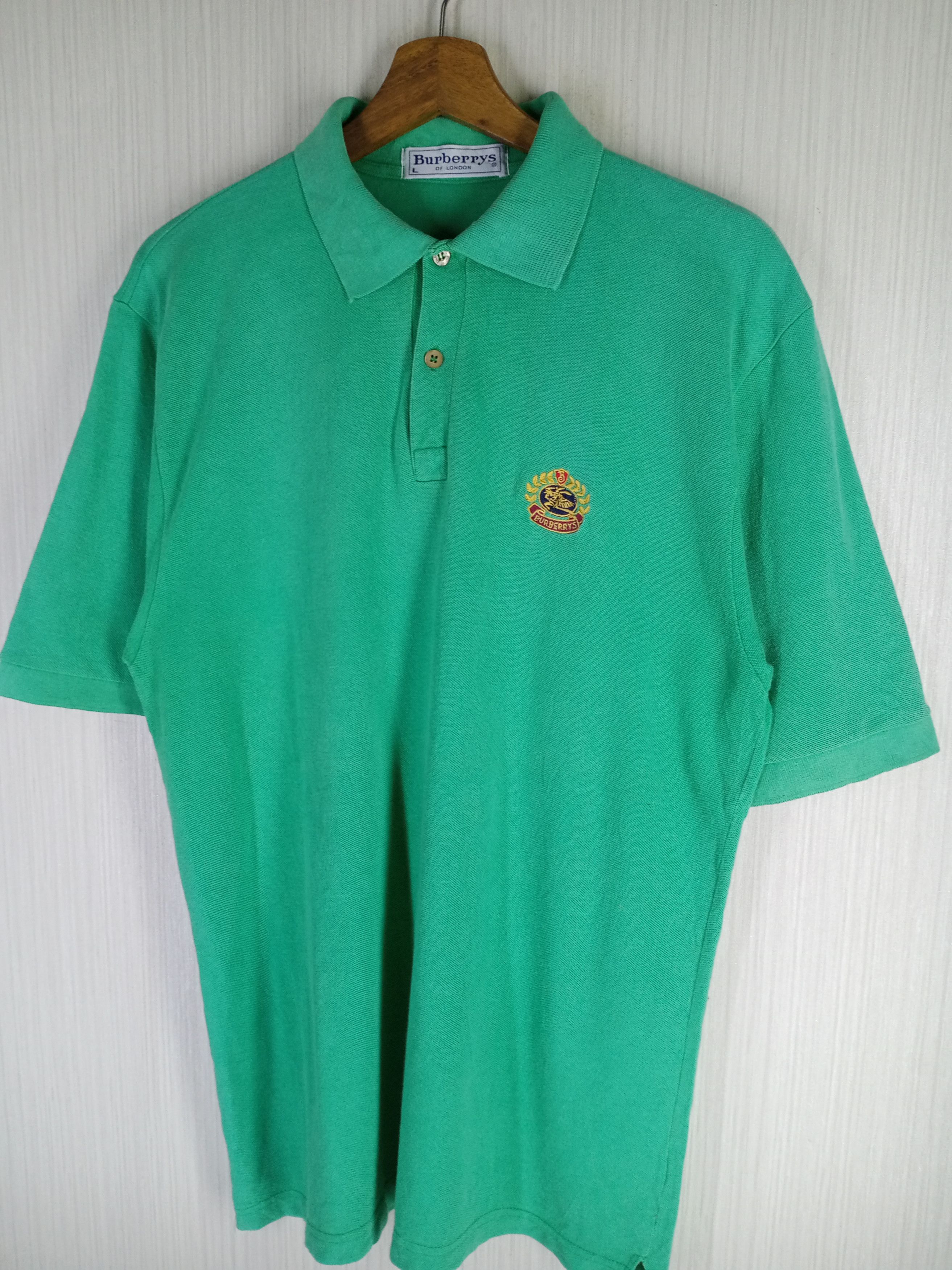 Burberry Rare Vintage Burberrys of London Polo Shirt Size US L / EU 52-54 / 3 - 4 Thumbnail