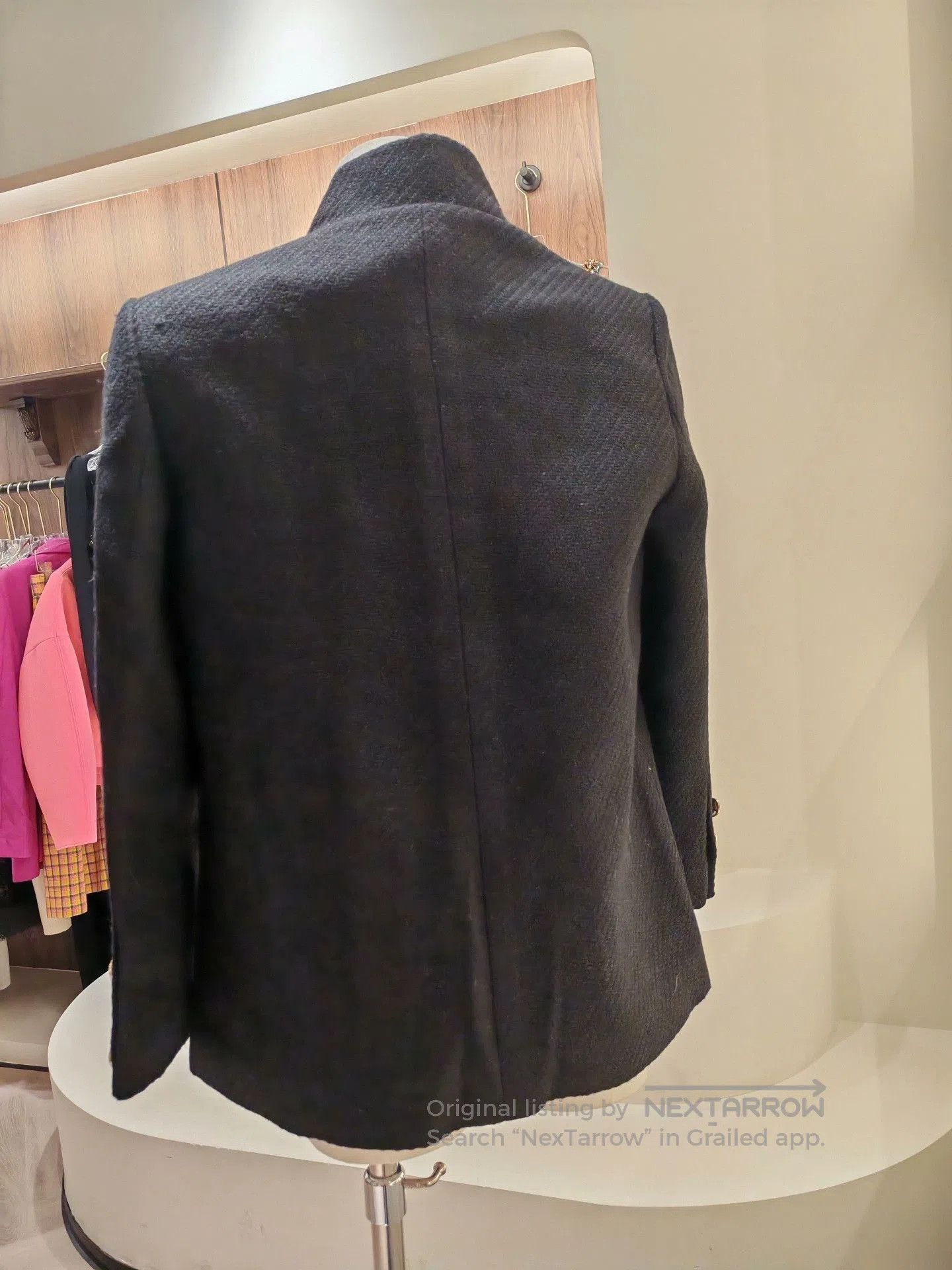 Alexa Chung Alexa by J Black Wool Coat. Size S / US 4 / IT 40 - 2 Thumbnail
