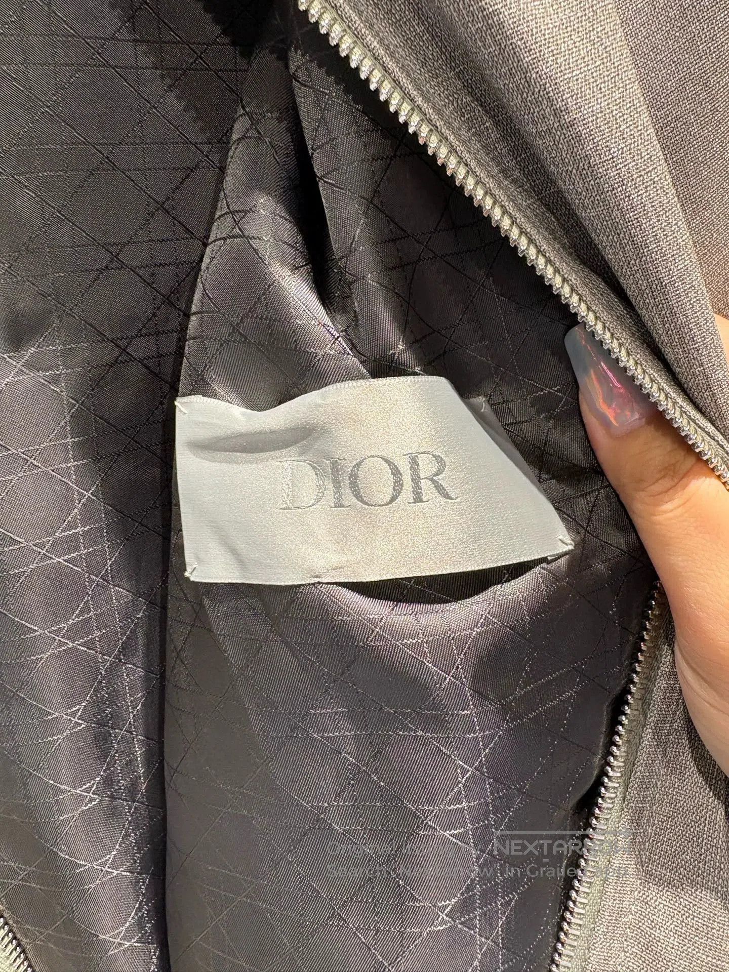 Dior Dior Gray Plaid Wool Jacket Coat. Size US XL / EU 56 / 4 - 3 Thumbnail