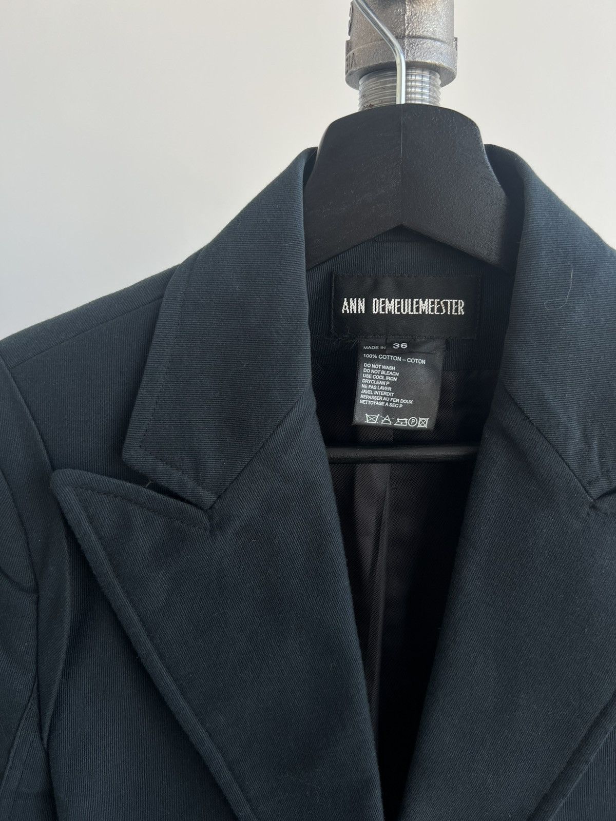Ann Demeulemeester ‘90s Strap-Sleeve Blazer Size XS / US 0-2 / IT 36-38 - 3 Thumbnail