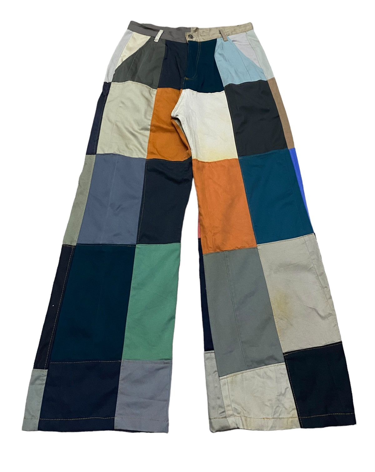 image of Avant Garde x Vintage Design Vintage Patchwork Pants 2000S, Men's (Size 32)