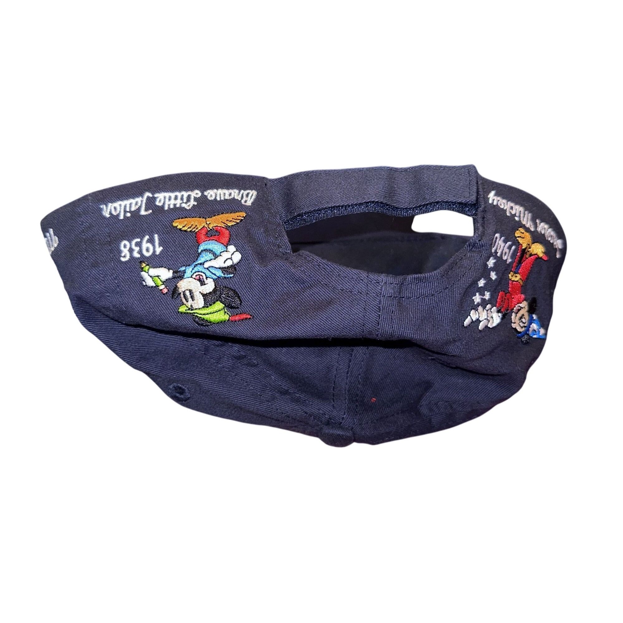 Disney Vtg Disney Mickey Mouse ''Through the Years'' Adjustable Buc Size ONE SIZE - 4 Thumbnail