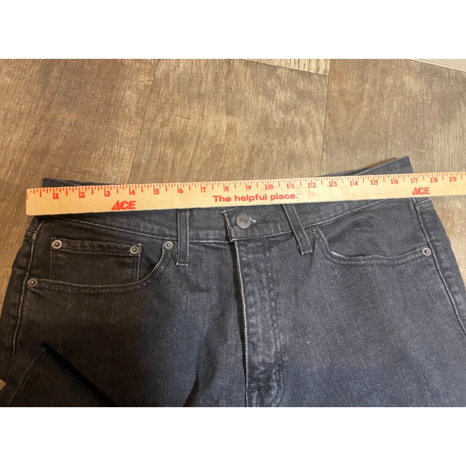 Denime Black Good Fellow Jeans Mens 34x30 Denim Total Flex Relaxed Pants Straight Pockets Regular Waist 34 Black Denim Size US 34 / EU 50 - 3 Thumbnail