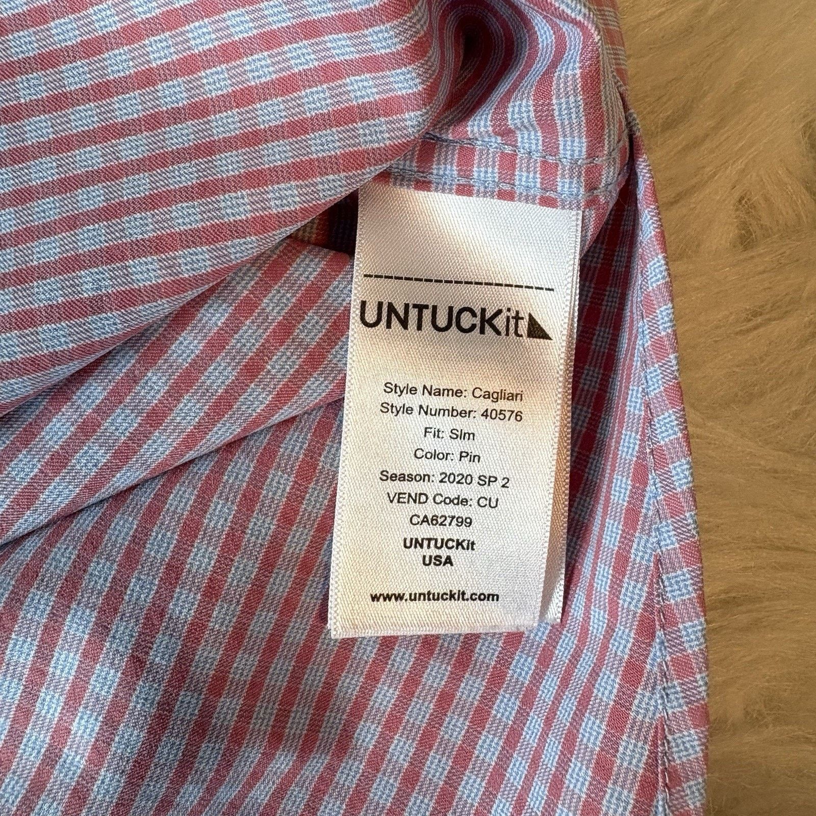 UNTUCKit UNTUCKit Performance Nylon Plaid Button Front Shirt Slim Fit Size US XXL / EU 58 / 5 - 5 Thumbnail