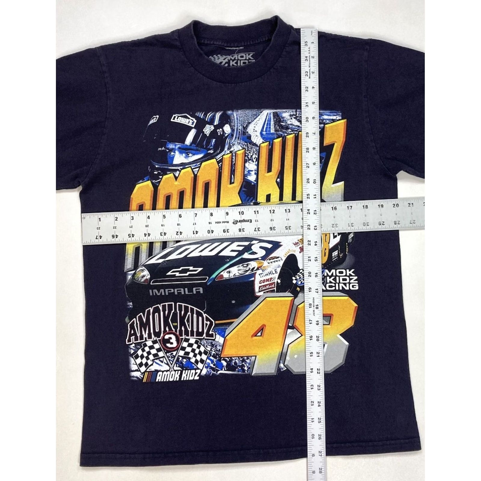 Vintage Amok Kidz Racing Graphic Shirt Medium Blue Short Sleeve Size US M / EU 48-50 / 2 - 5 Thumbnail