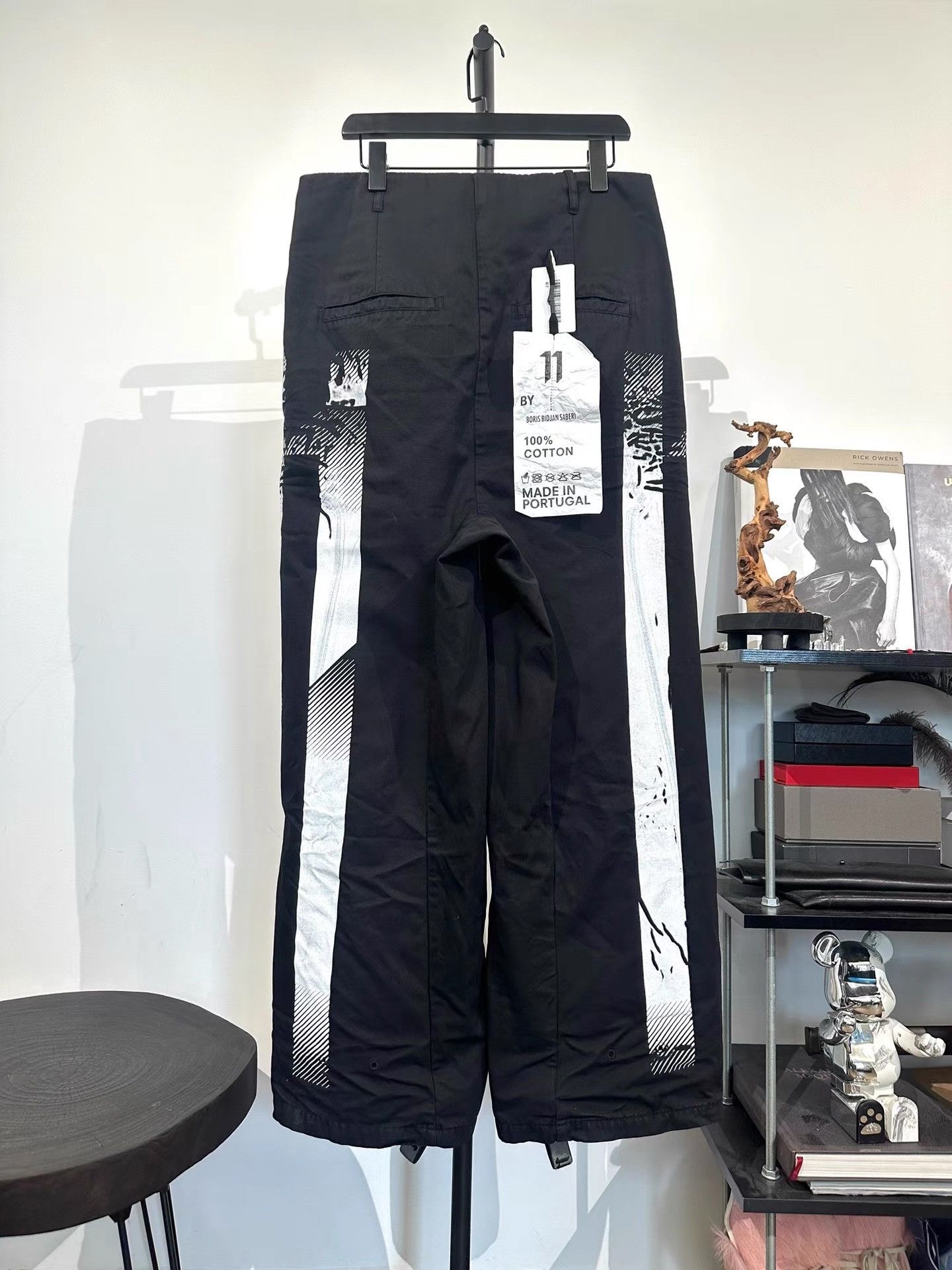11 By Boris Bidjan Saberi Boris Bidjan Saberi 11by bbs P15 Printed Wide-Leg Pants K35 Size US 33 - 2 Thumbnail