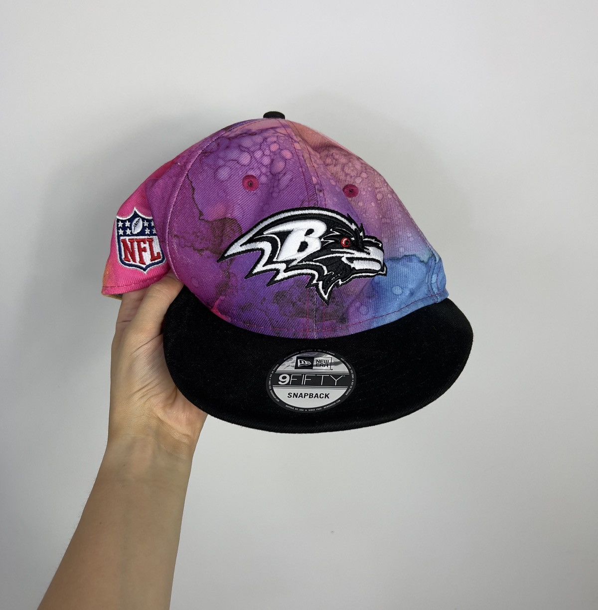 NFL Baltimore Ravens New Era NFL Crucial Catch Sideline Fitted Size ONE SIZE - 1 Thumbnail