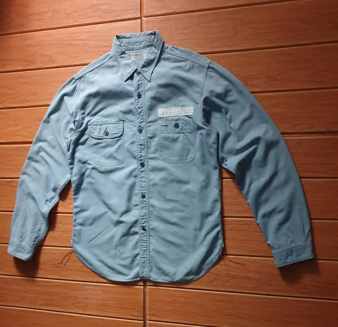 Japanese Brand 💥HOMESTEAD & CO By Journal Standard Selvedge Chambray Shirt Size US M / EU 48-50 / 2 - 6 Thumbnail
