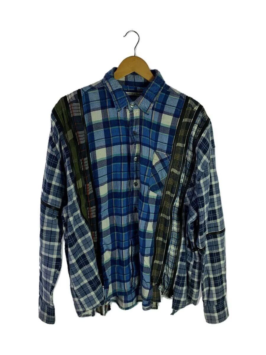 Needles Reconstructed Rebuild Flannel Button Shirt Size US XL / EU 56 / 4 - 1 Thumbnail