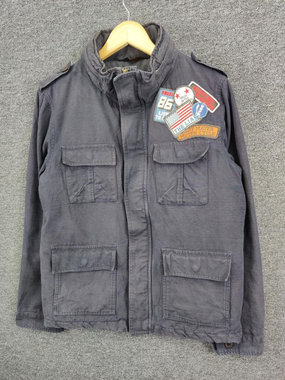 Vintage Vintage Kriff Mayer M65 Field Patch Borderless Music Jacket Size US M / EU 48-50 / 2 - 4 Thumbnail