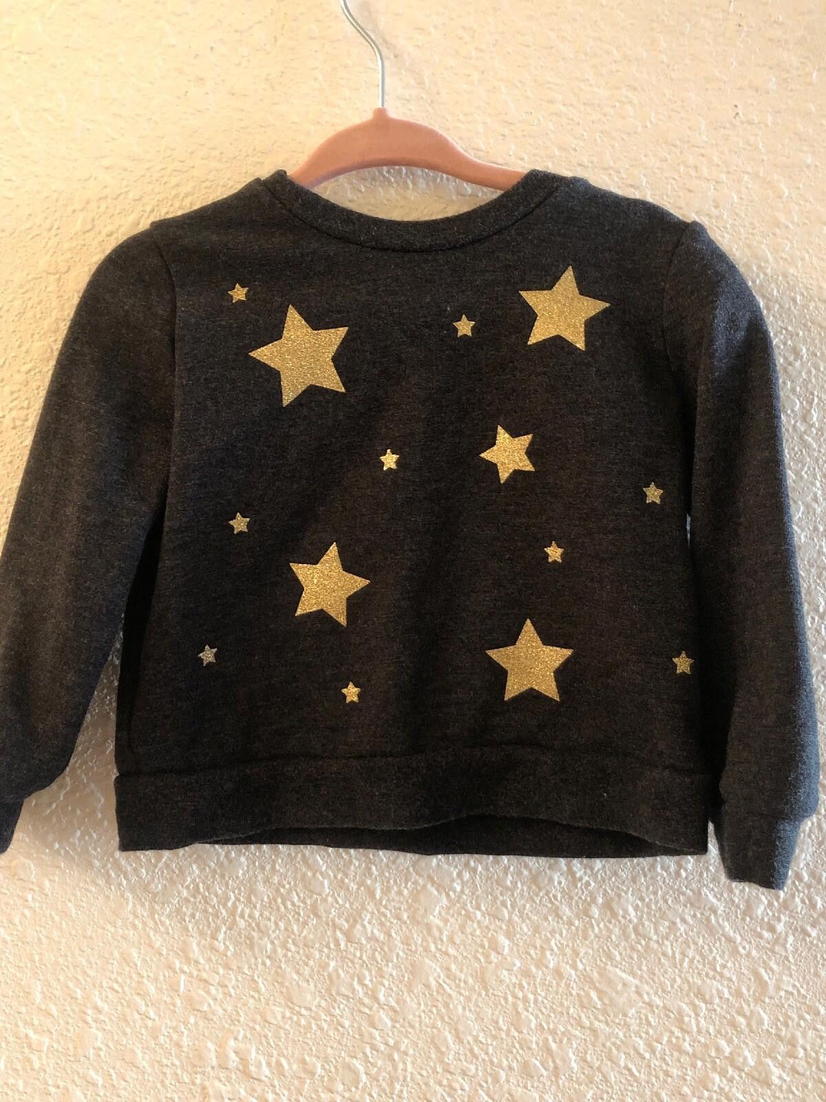 Designer Kate Spade Gold Star Baby Girls Sweatshirt Gray 12 Months Size ONE SIZE - 1 Thumbnail
