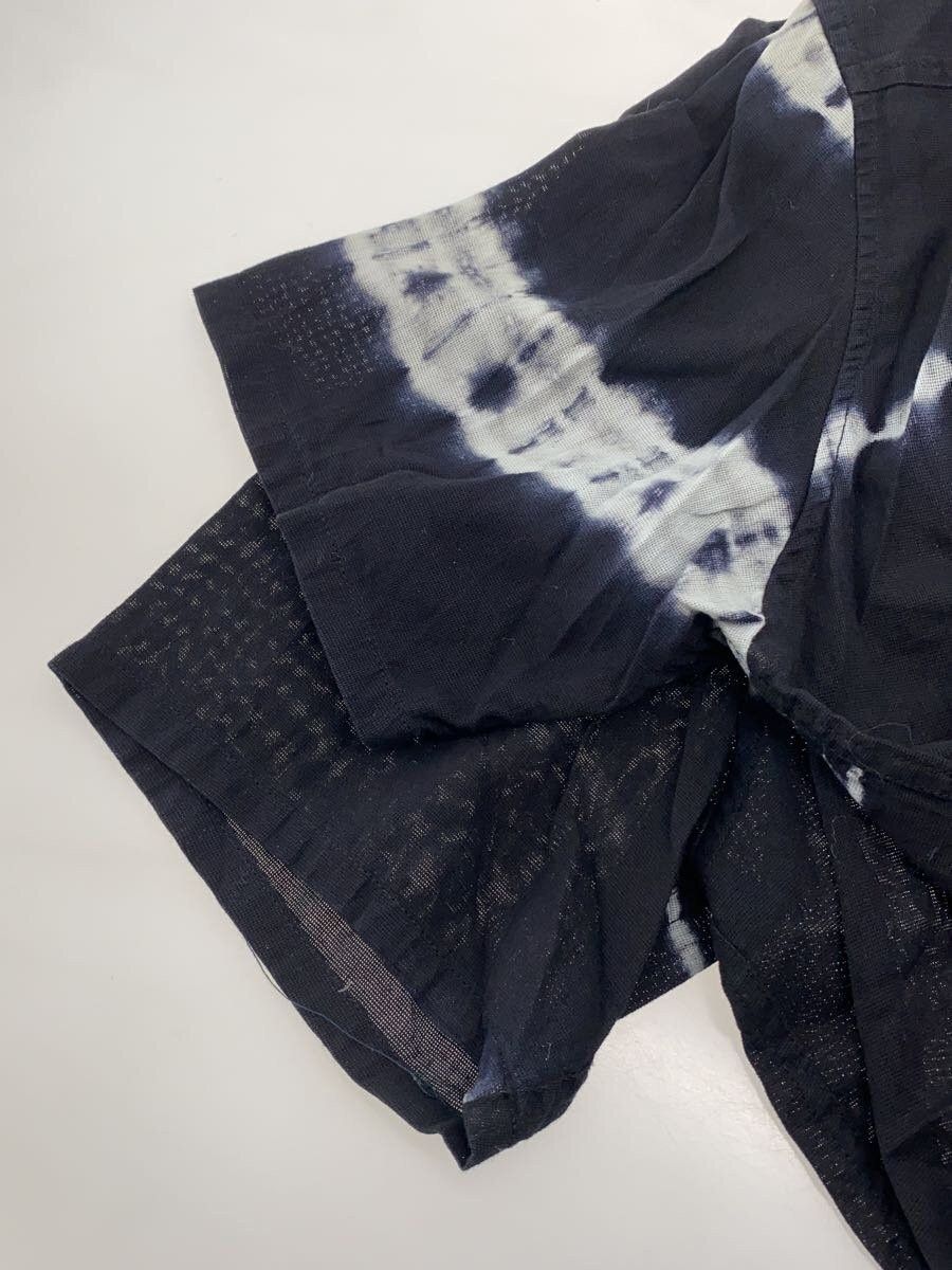 Streak Print Short Sleeve Zip Shirt