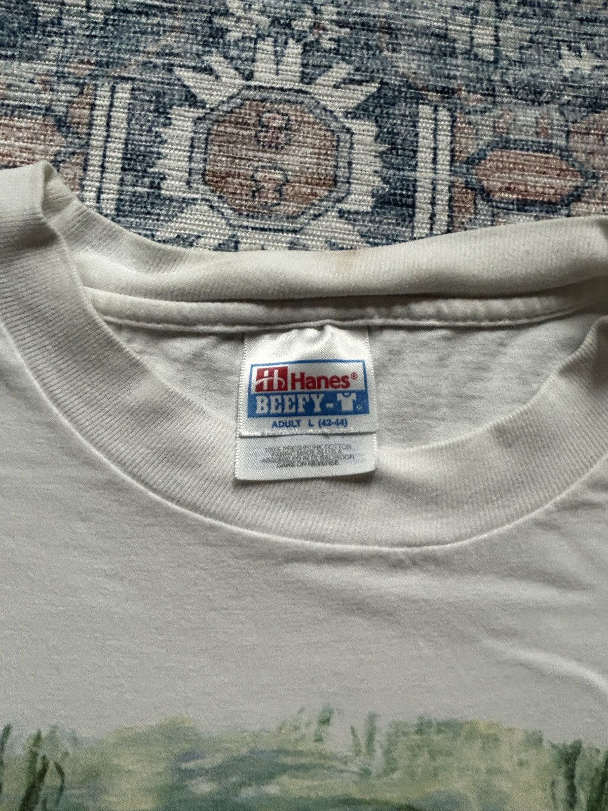 Vintage Vintage 90s Monet Water Lillies Graphic Tee Size US L / EU 52-54 / 3 - 3 Thumbnail