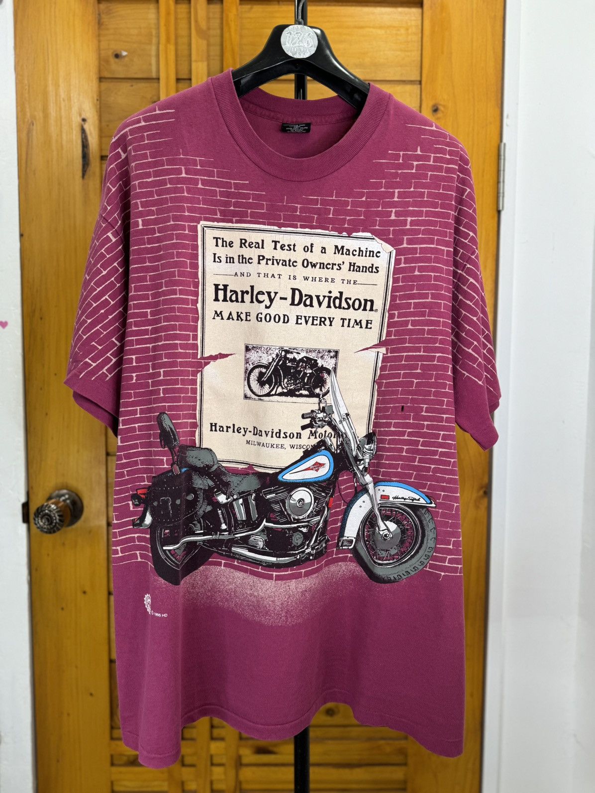 Harley Davidson × Vintage Harley Davidson vintage Shirt overprint 90s Size US XL / EU 56 / 4 - 1 Thumbnail