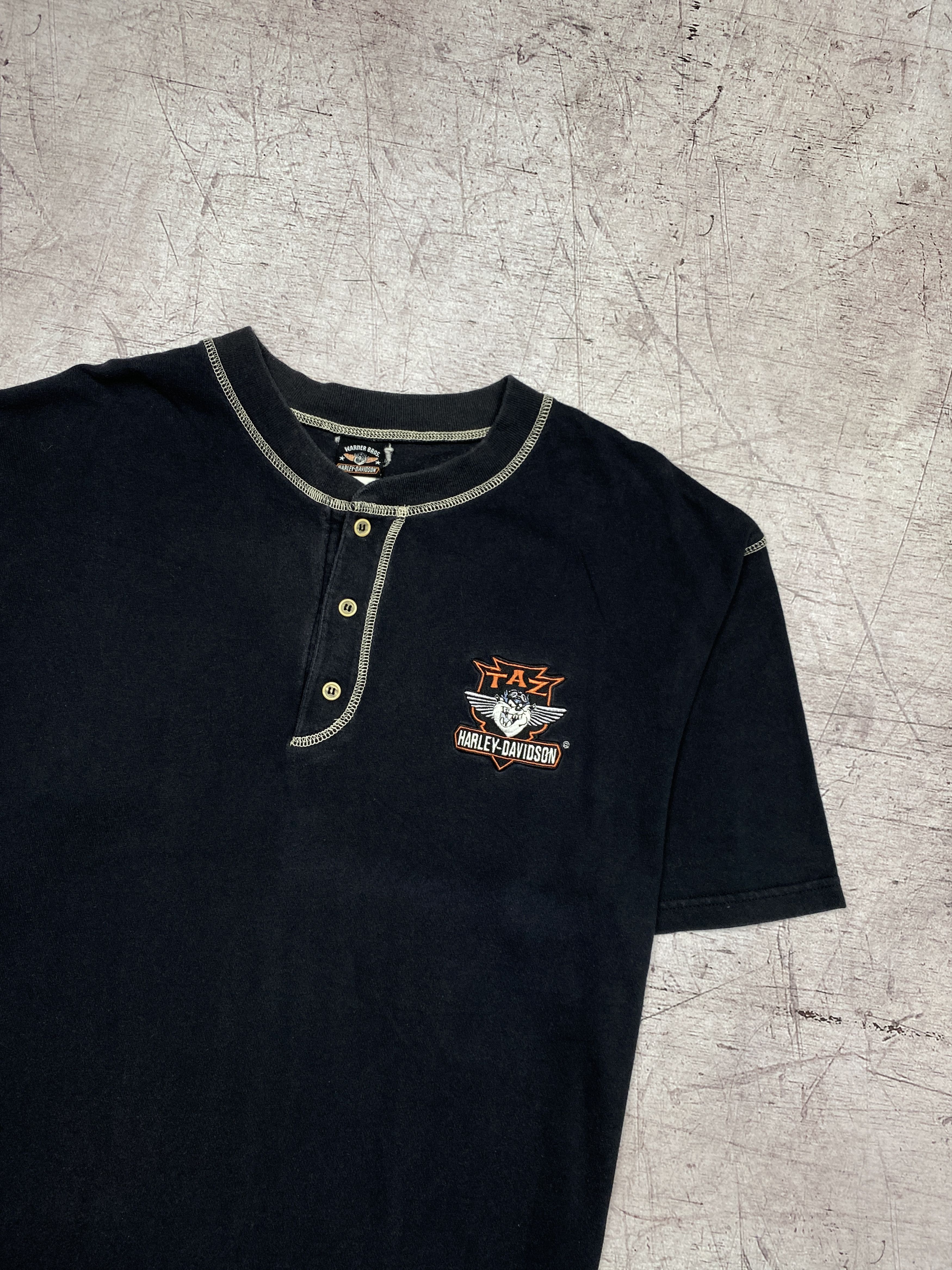 Harley Davidson × Vintage × Warner Bros Harley Davidson + Warner Bros Taz Vintage Mens T-Shirt Size US M / EU 48-50 / 2 - 2 Thumbnail