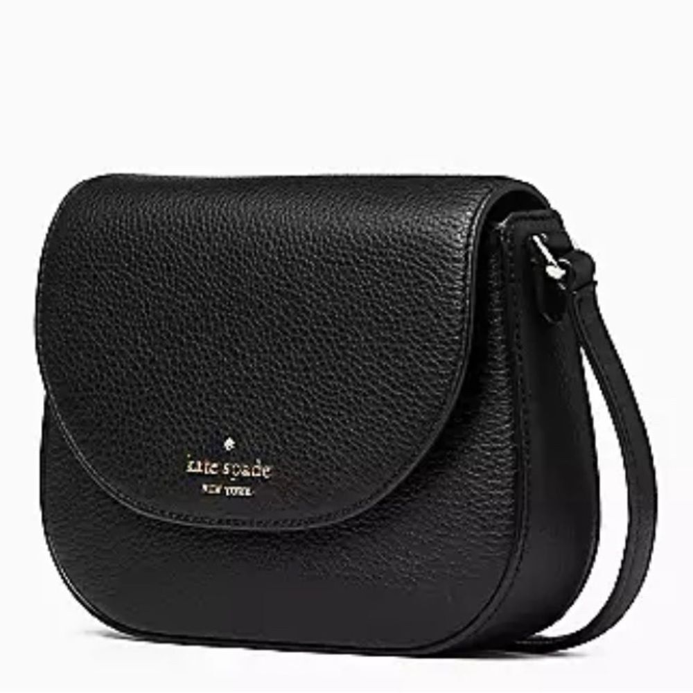 Kate Spade Kate Spade Leila leather black mini flap crossbody bag. NWT Size ONE SIZE - 3 Thumbnail