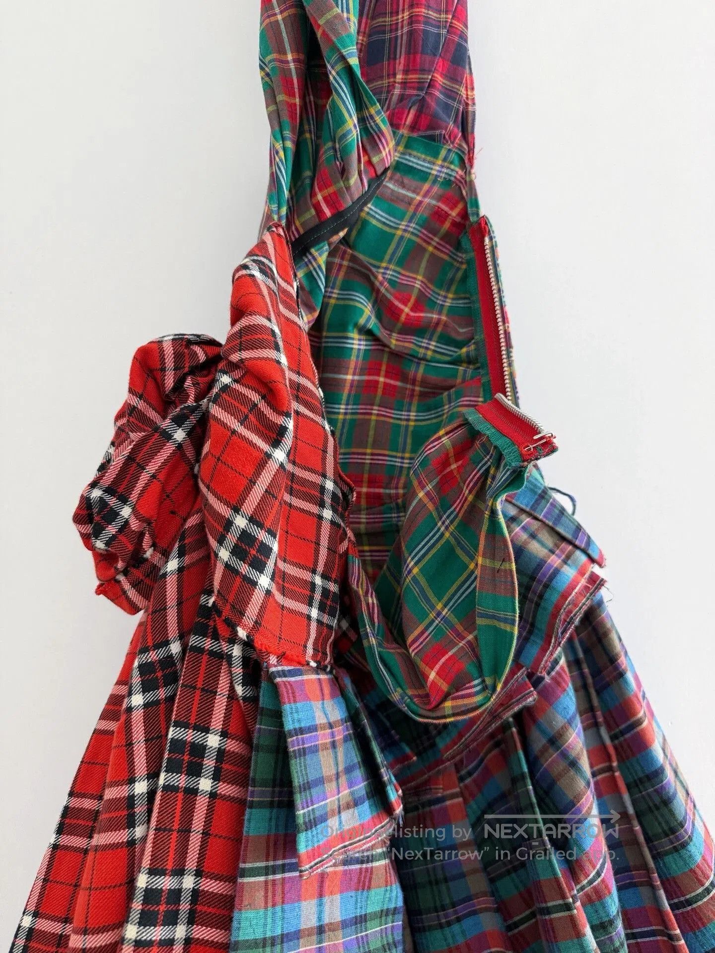 Comme des Garcons comme des garcons plaid draped skirt. Size 22" - 8 Thumbnail