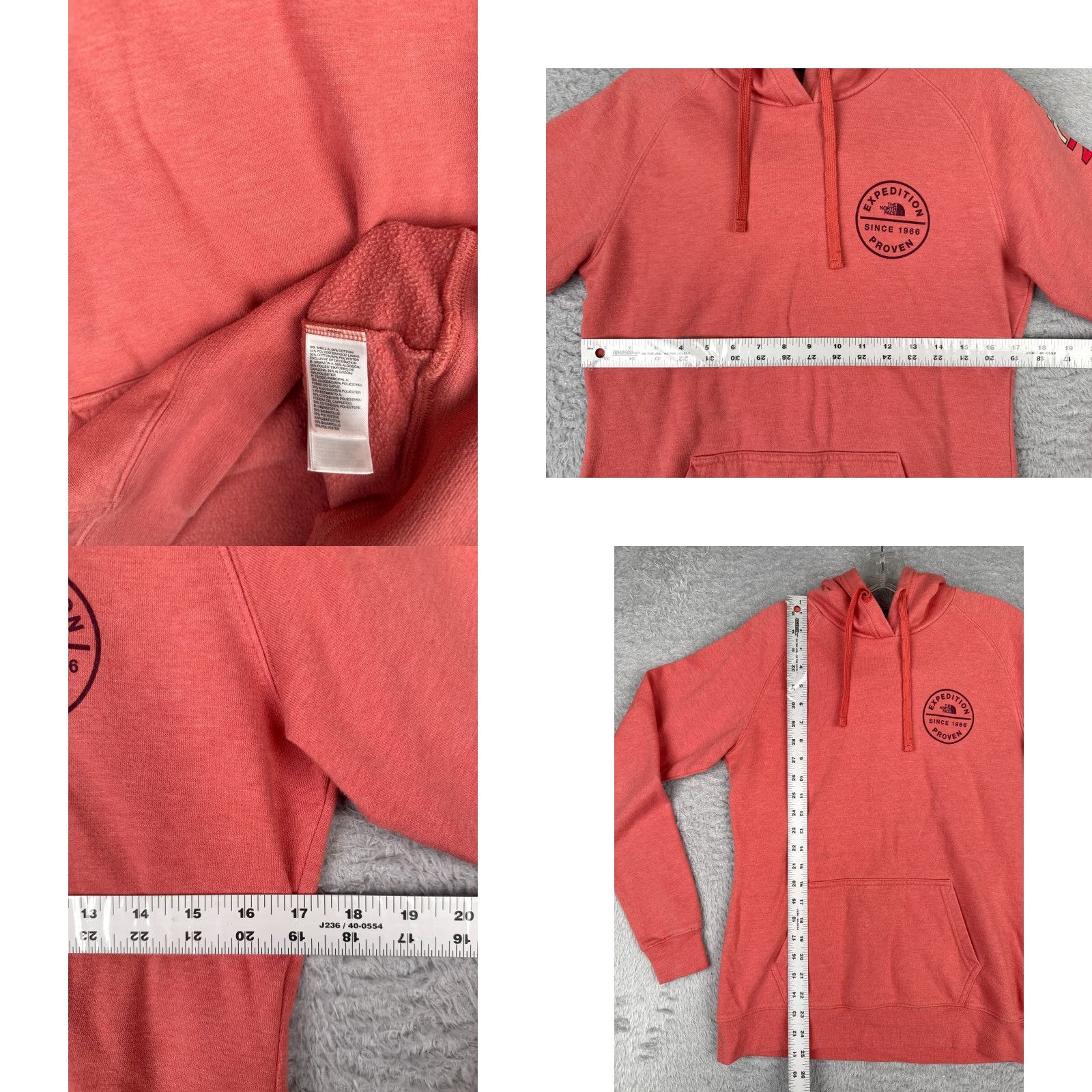 The North Face The North Face Hoodie Womens Small Coral Pullover Lightweight Jersey Size S / US 4 / IT 40 - 8 Thumbnail