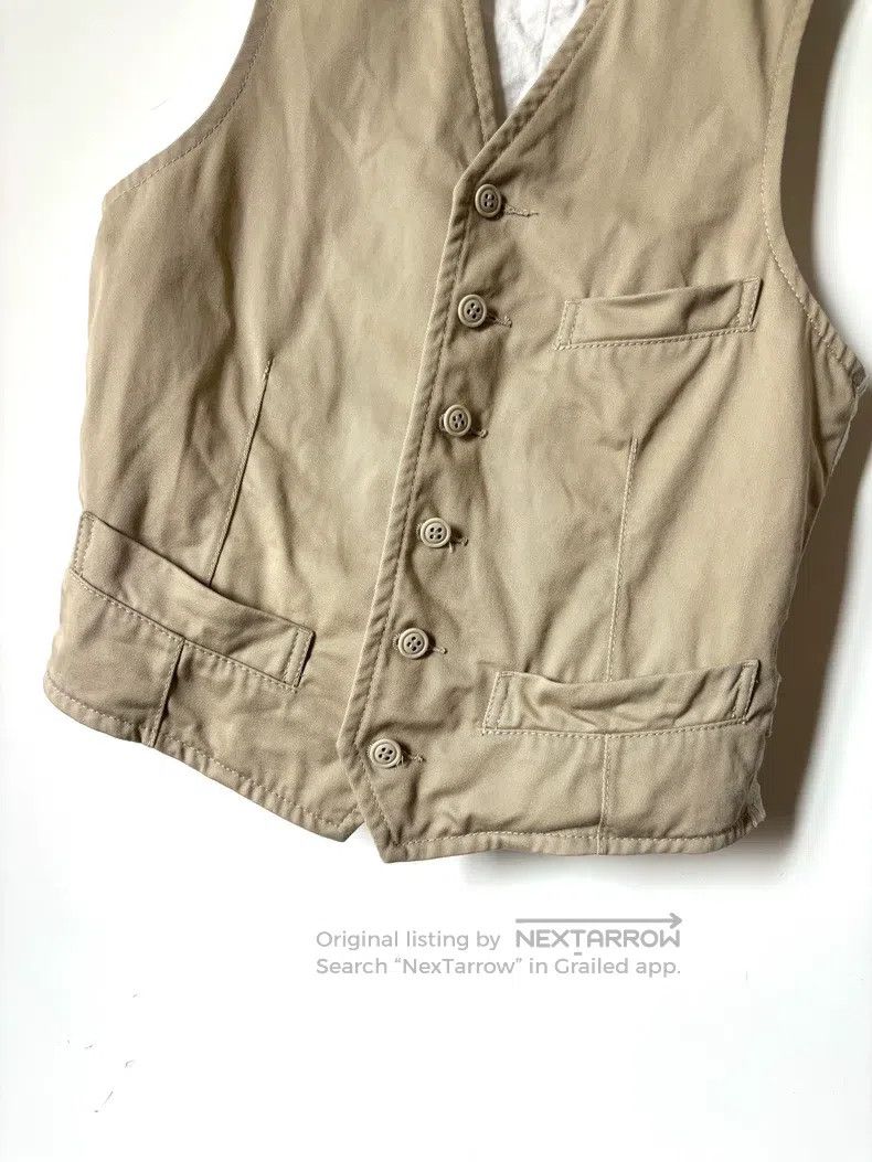 Comme des Garcons Comme des Garcons Khaki blazer vest with patchwork design, Size S / US 4 / IT 40 - 3 Thumbnail