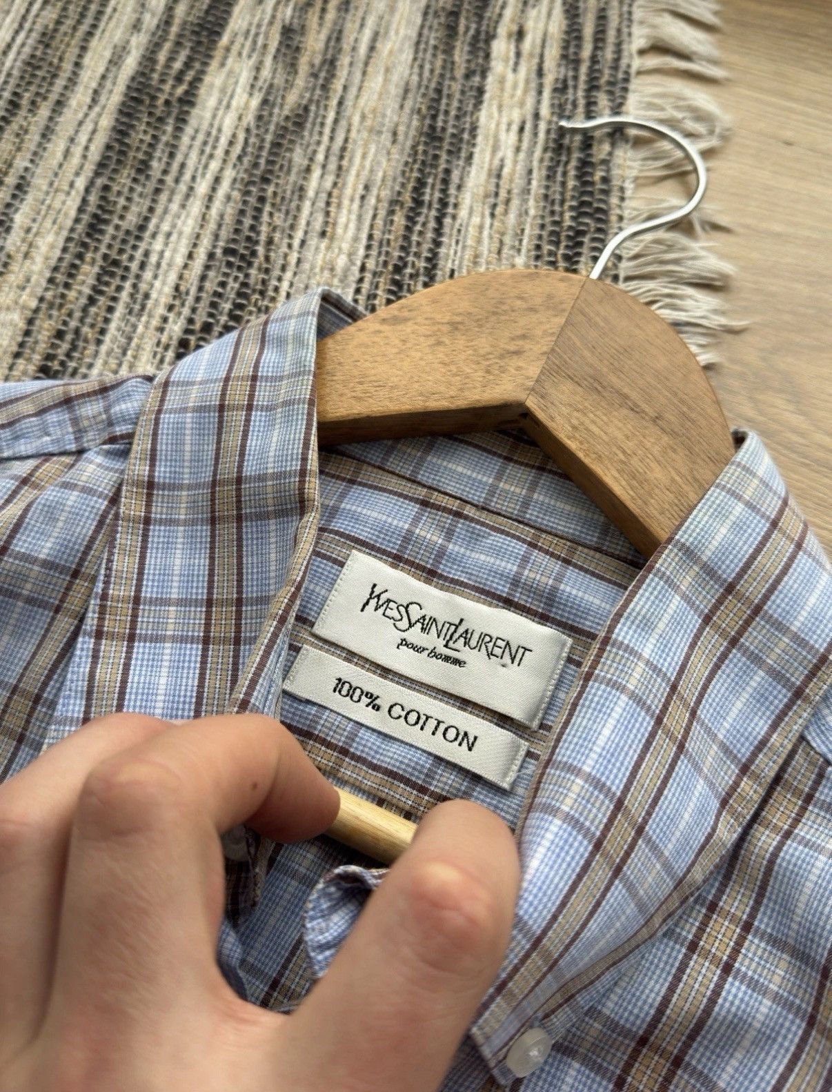 Yves Saint Laurent YVES SAINT LAURENT VINTAGE YSL CLASSIC BUTTON UP SHIRT Size US L / EU 52-54 / 3 - 5 Thumbnail
