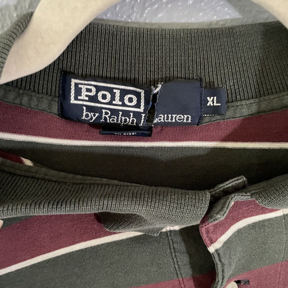 Polo Ralph Lauren Polo Ralph Lauren Maroon Green Striped Polo Men’s Size XL Size US XL / EU 56 / 4 - 5 Thumbnail