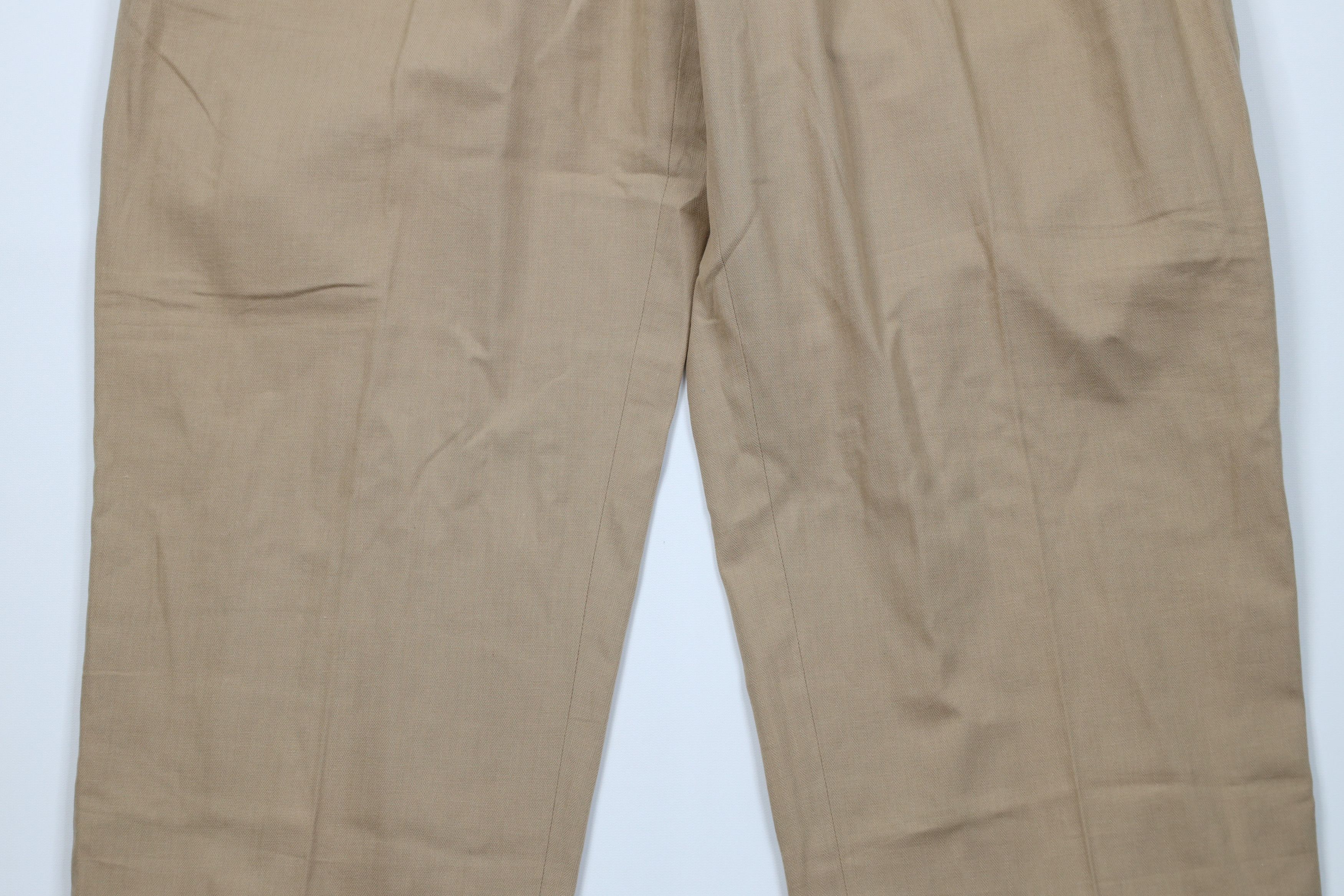 Ralph Lauren Vintage 90s Ralph Lauren Wide Leg Chino Pants Beige Cotton Size US 38 / EU 54 - 3 Thumbnail