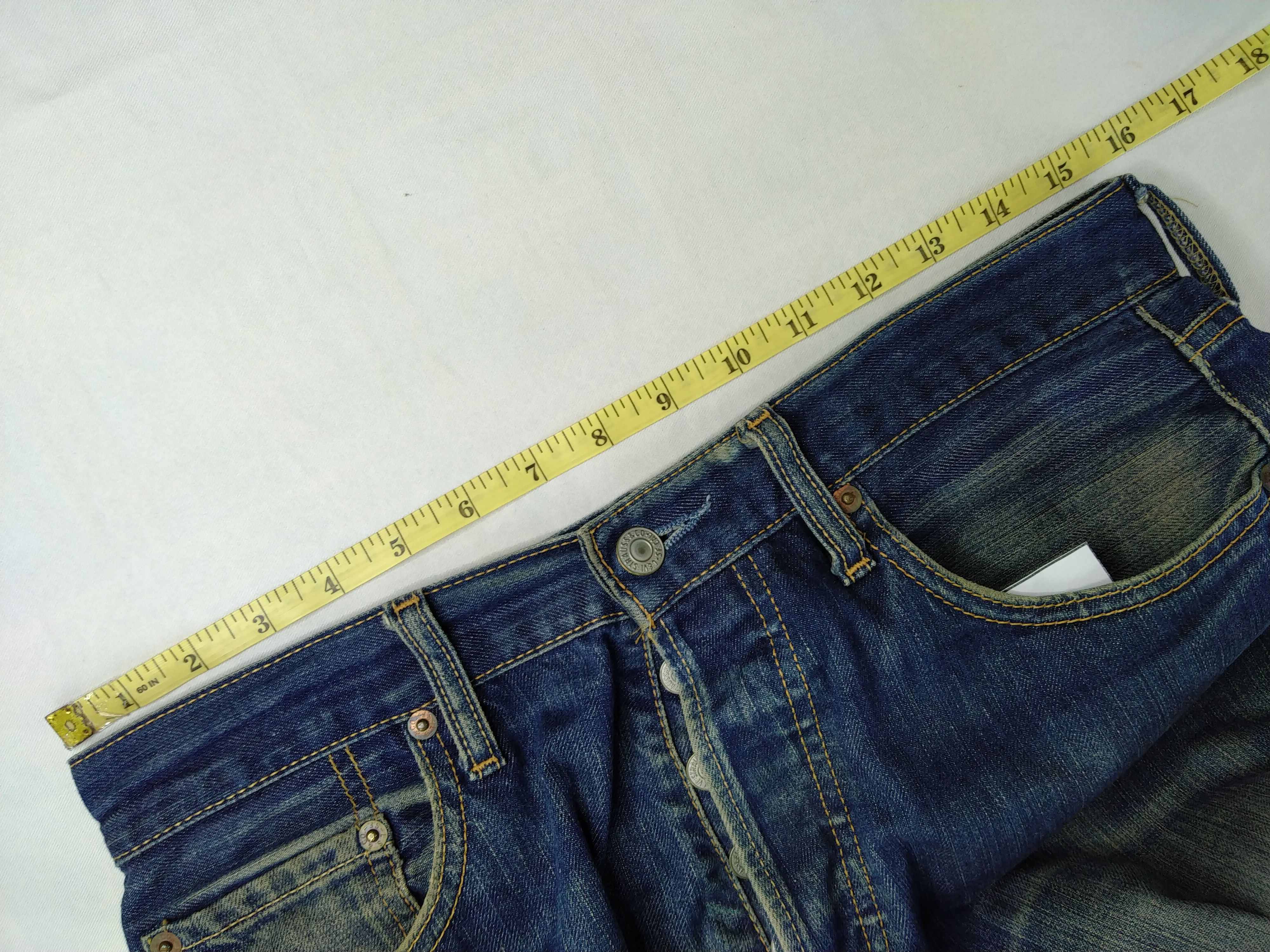 Dirty Distressed Vintage Levi's 501 Whisker Denim -JN656
