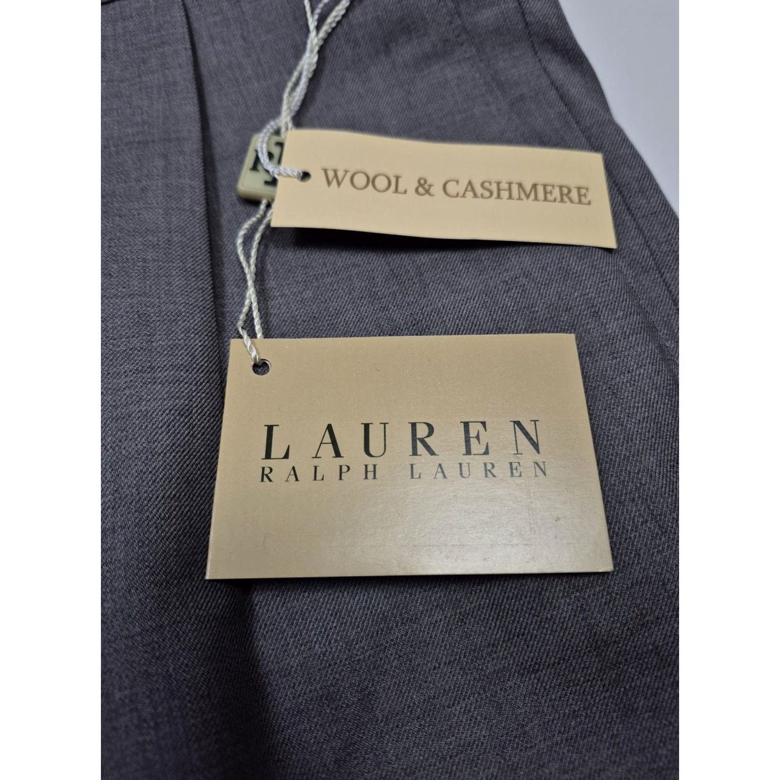 Ralph Lauren Ralph Lauren Dress Pants Mens 46x36 Gray Wool Cashmere Pleated NWT VTG Size US 30 / EU 46 - 3 Thumbnail