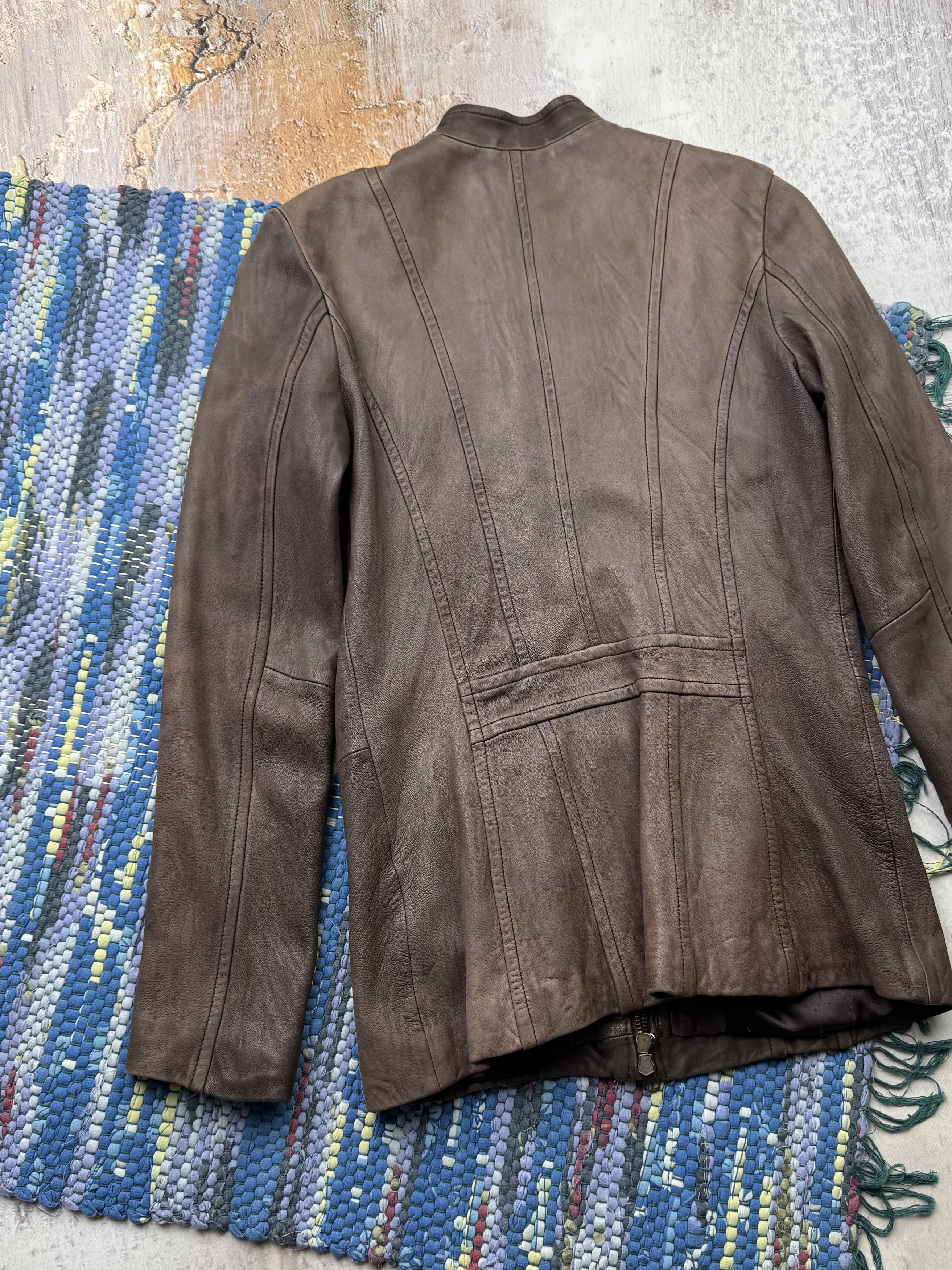 Vintage Vintage Leather Jacket A692D15(339) Size XS / US 0-2 / IT 36-38 - 10 Thumbnail