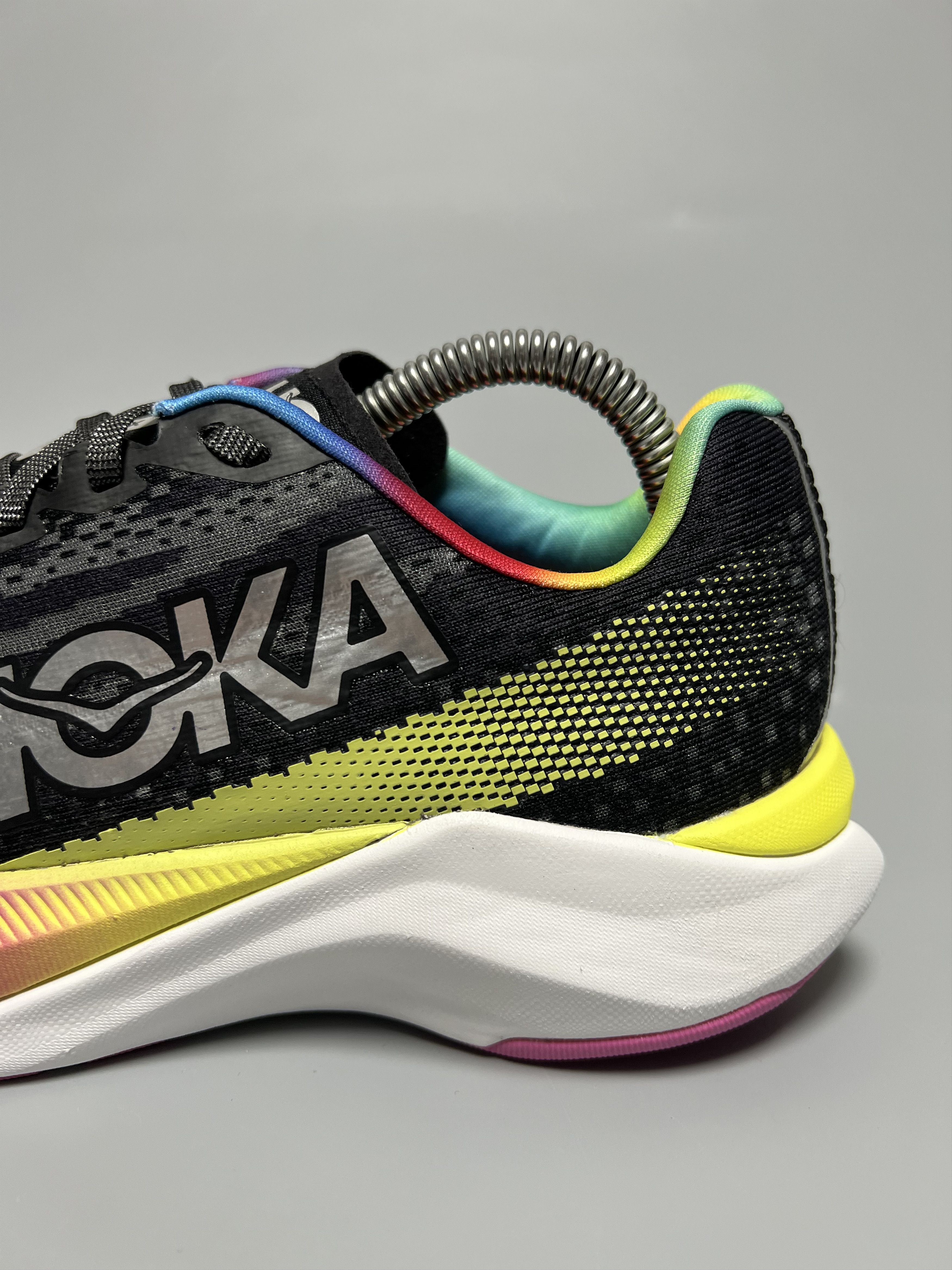 Hoka 7B Hoka One One Mach X "Black Rainbow" Women's Running Shoes Size US 7 / IT 37 - 9 Thumbnail