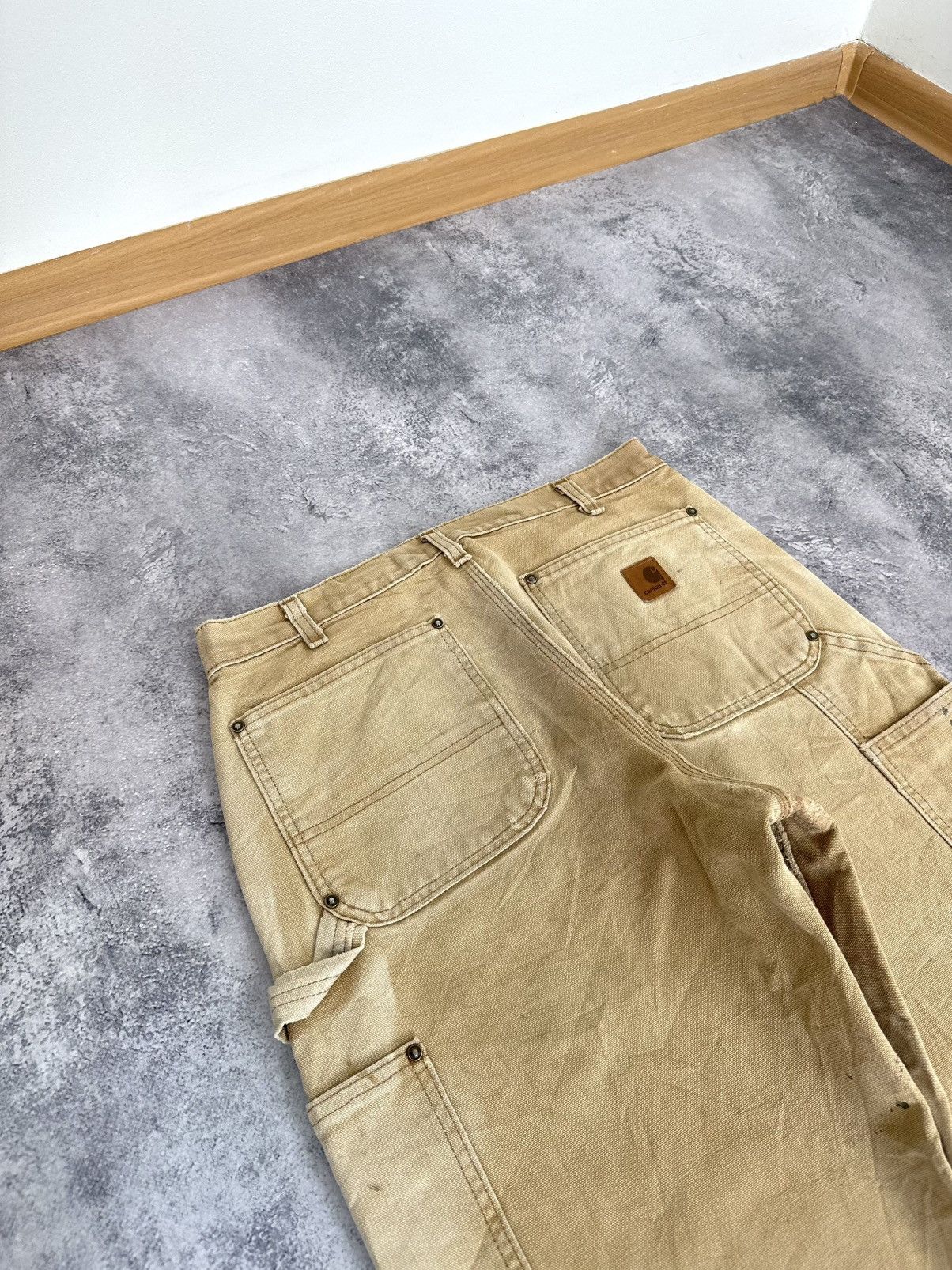 Carhartt Vintage 90s Carhartt USA Double Knee Distressed Work Pants Size US 32 / EU 48 - 10 Thumbnail