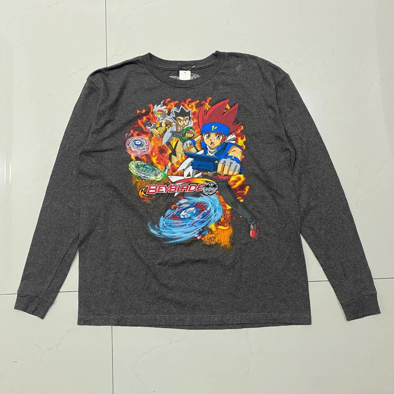 Anime × Cartoon Network 00s 90s Beyblade Anime Japanese Kid Tv Series Size US M / EU 48-50 / 2 - 1 Thumbnail