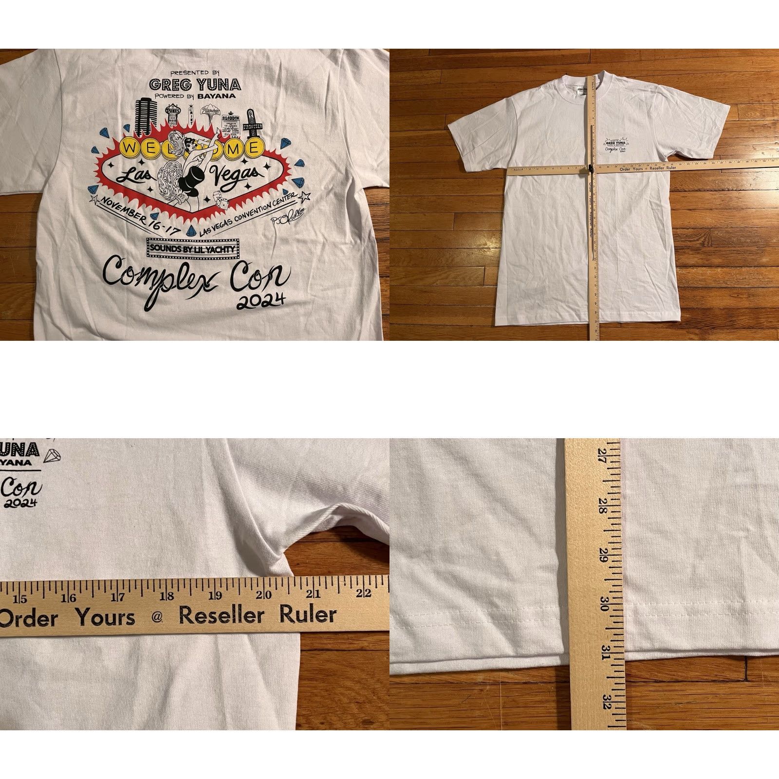 Vintage Complex Con 2024 Las Vegas Greg Yuna Shirt Men’s Large White DEADSTOCK Shirt Mens Large White City Hip Hop Graphic Print 90s? Wait indecipherable Size US L / EU 52-54 / 3 - 8 Thumbnail