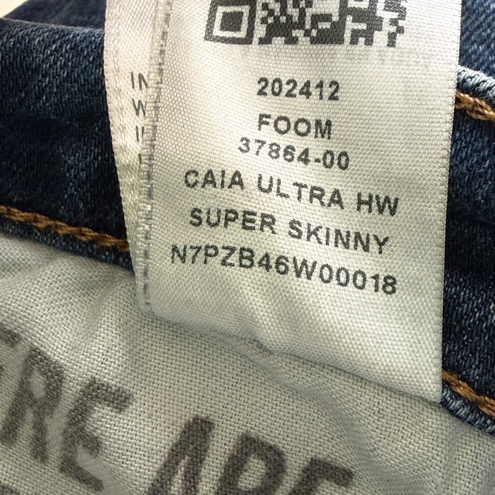 True Religion True Religion Caia Ultra High Rise Skinny Denim Women 33 Size 33" - 12 Thumbnail