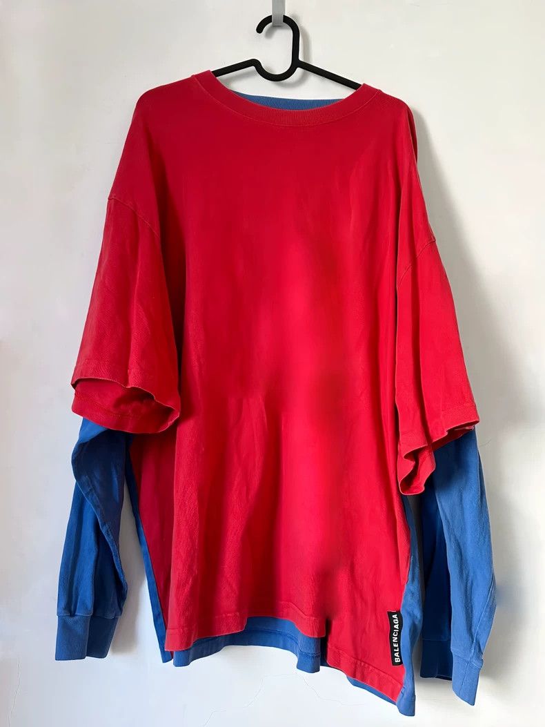 Balenciaga Balenciaga Label fake two pieces long sleeves Size US M / EU 48-50 / 2 - 1 Thumbnail