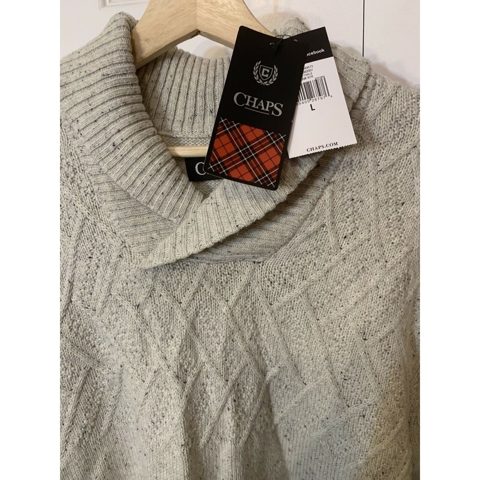 Chaps New Chaps Men’s Sz XL Tan Sweater Cowl Neck NWT Pullover Size US XL / EU 56 / 4 - 2 Thumbnail