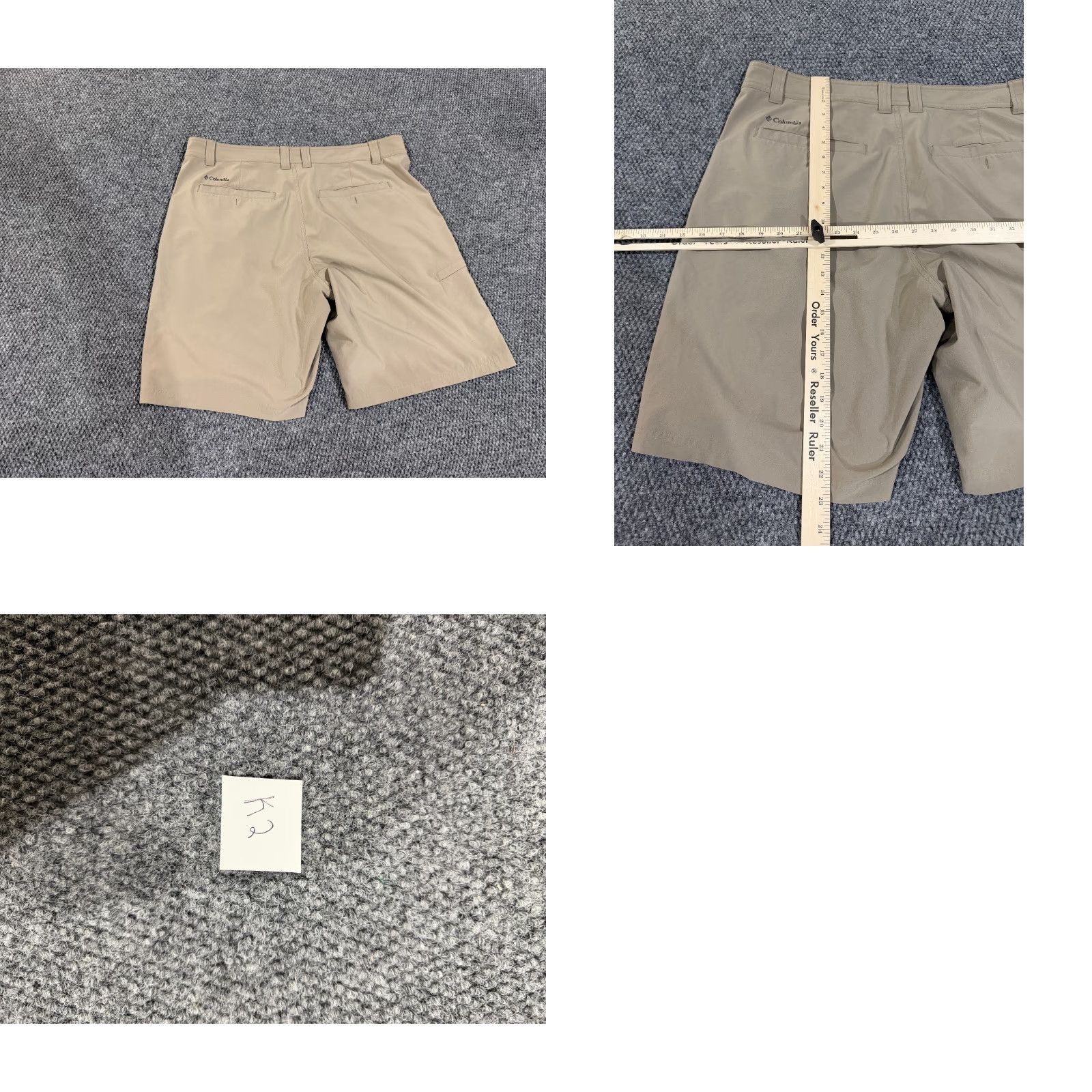 Tori Richard Columbia Shorts Mens 34 Tan Omni Shield Outdoor Hiking Fishing Lightweight Shirt? Size US 34 / EU 50 - 8 Thumbnail