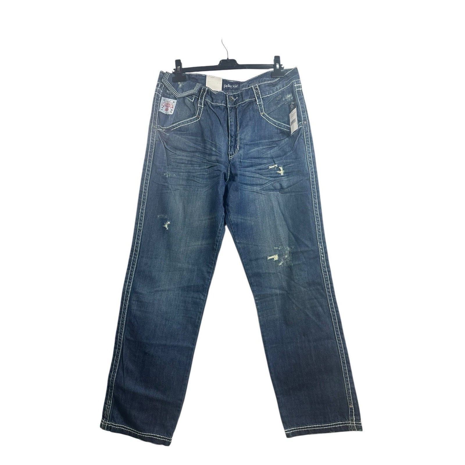 Pelle Pelle VTG Pelle Pelle Baggy Jeans Men's 38-34 Blue Hip Hop Whisker Size US 38 / EU 54 - 1 Thumbnail