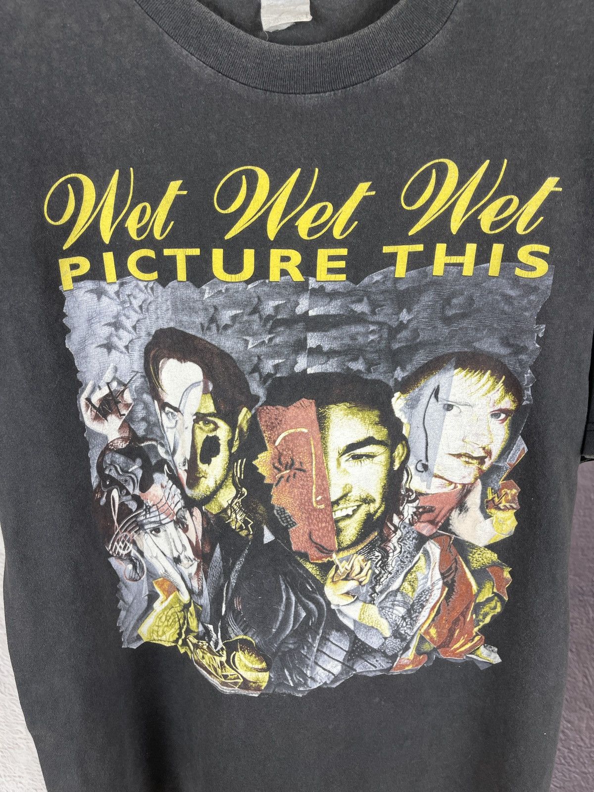 Band Tees Wet Wet Wet vintage 1995 Picture This at Christmas tour tee Size US L / EU 52-54 / 3 - 5 Thumbnail