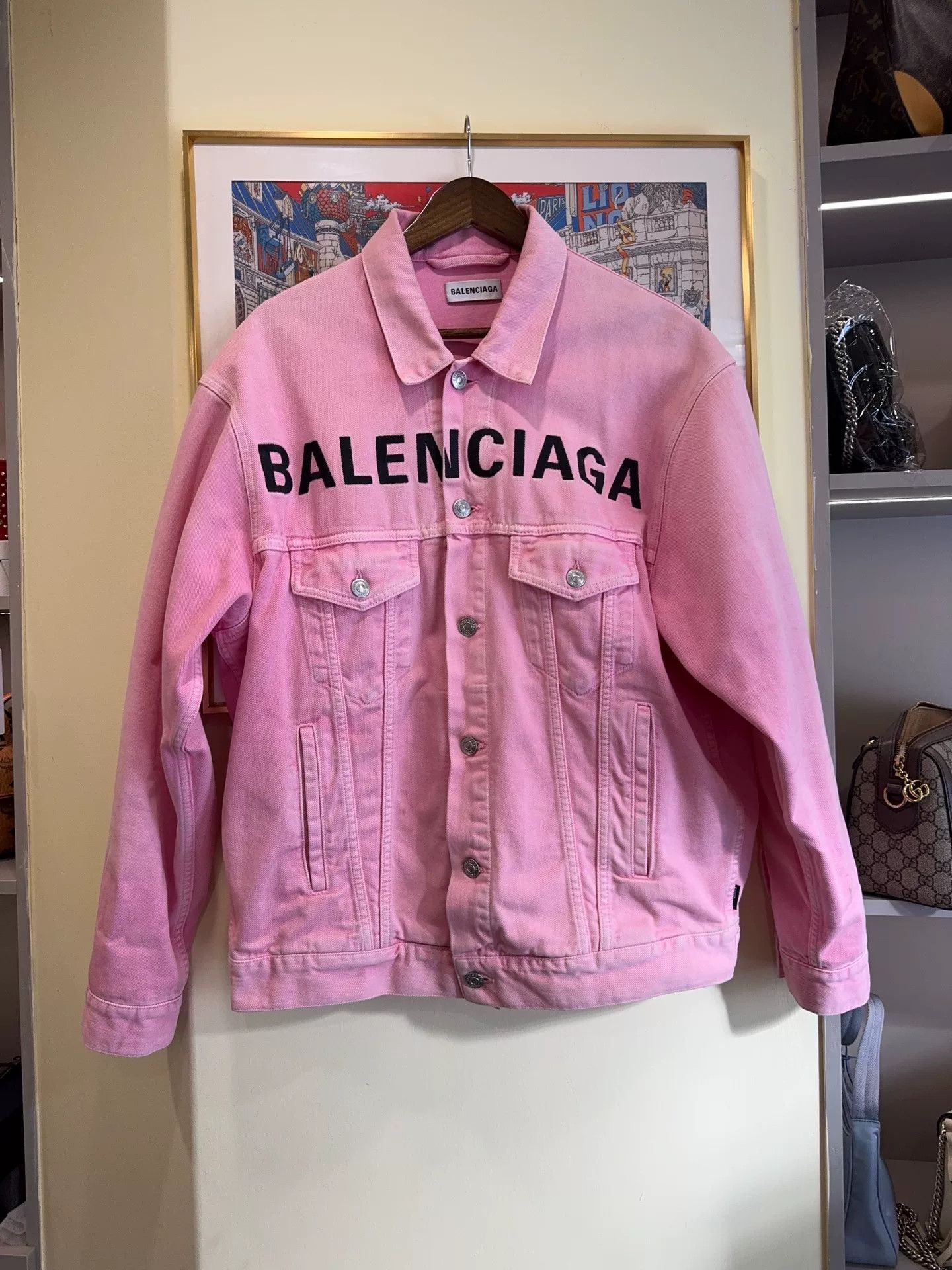 Balenciaga Balenciaga Pink Embroidered Jacket Size US S / EU 44-46 / 1 - 1 Thumbnail