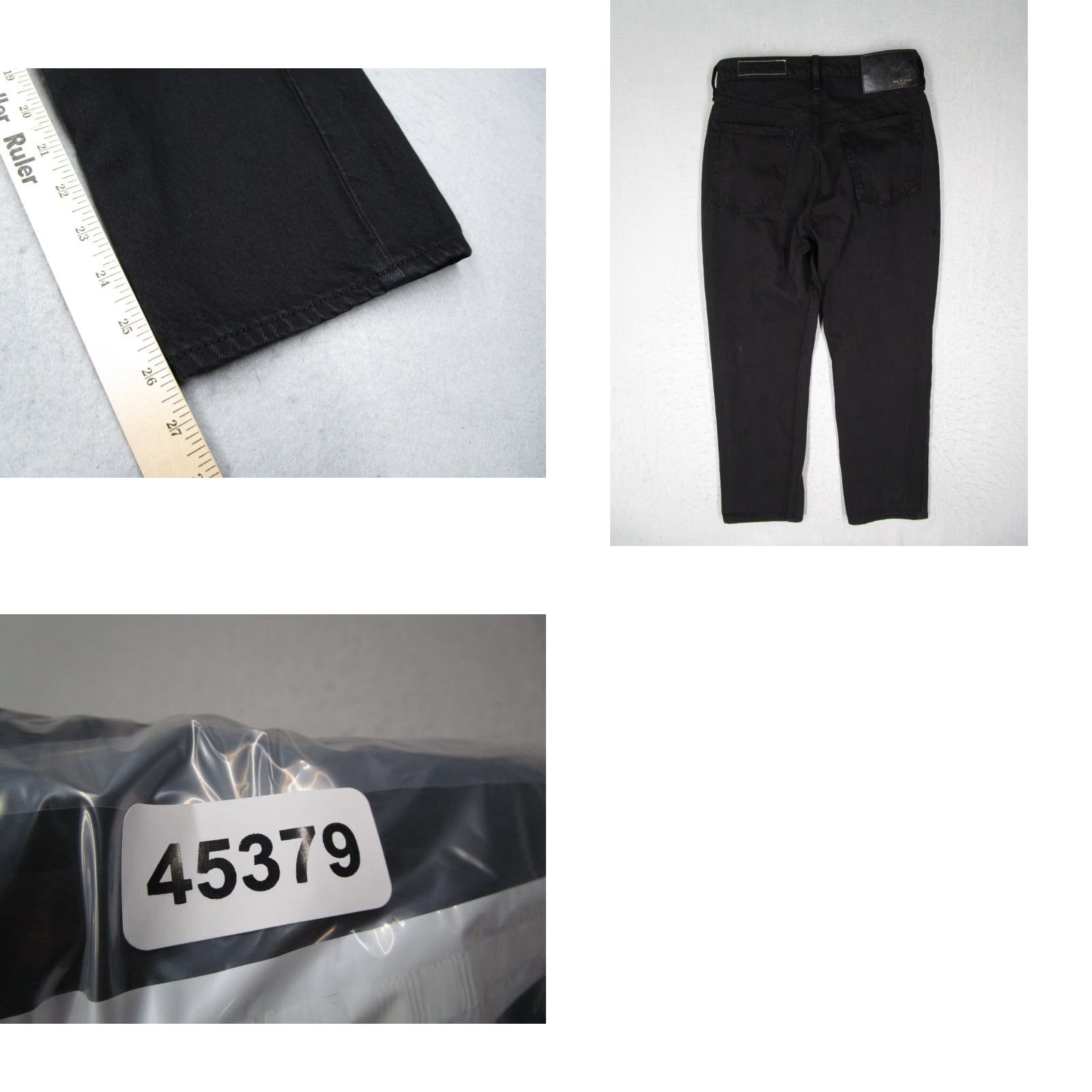 Rag & Bone rag & bone Jeans Women 28 Black MAYA HIGH RISE SLIM Button Fly Denim 28x26 Size 28" / US 6 / IT 42 - 8 Thumbnail