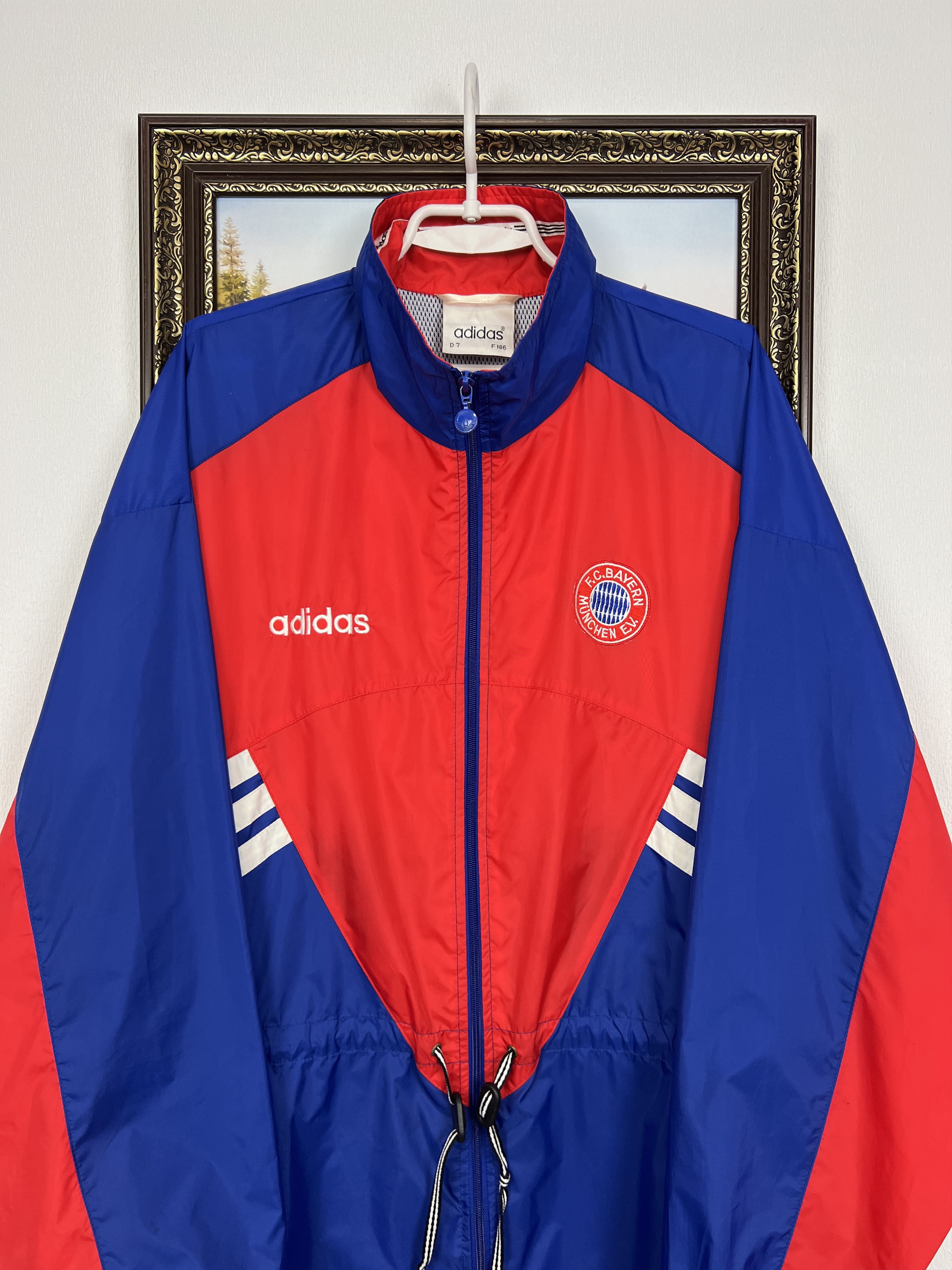 Adidas Vintage 90's Adidas Bayern Munich Football Jacket Soccer Size US XL / EU 56 / 4 - 2 Thumbnail